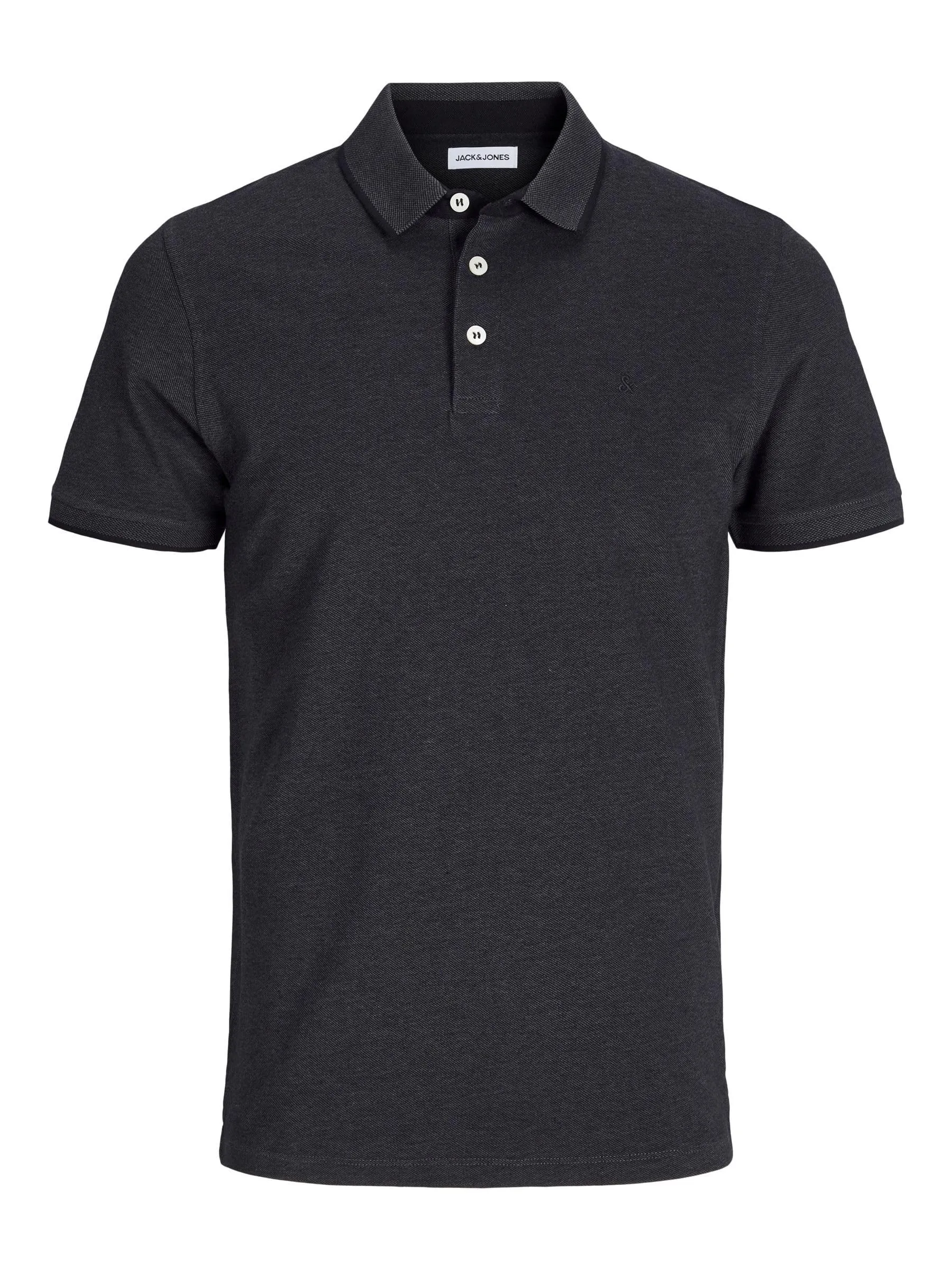 Jack & Jones Jjepaulos Polo SS Noos, Dark Grey Melange, Slim Fit, XXL - immagine 1