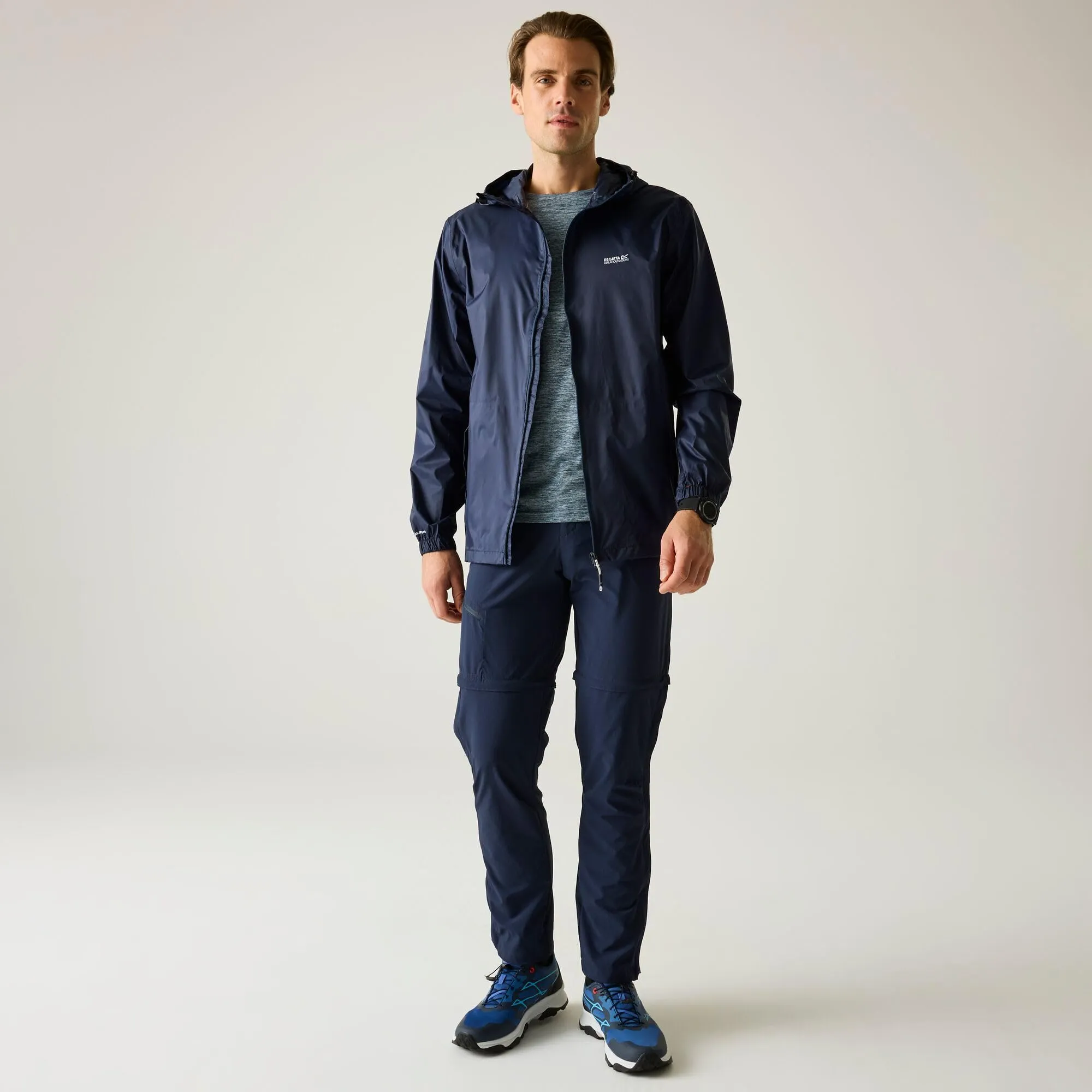 Regatta Pack It III Giacca Impermeabile Uomo, Blu Navy, 3XL - immagine 3