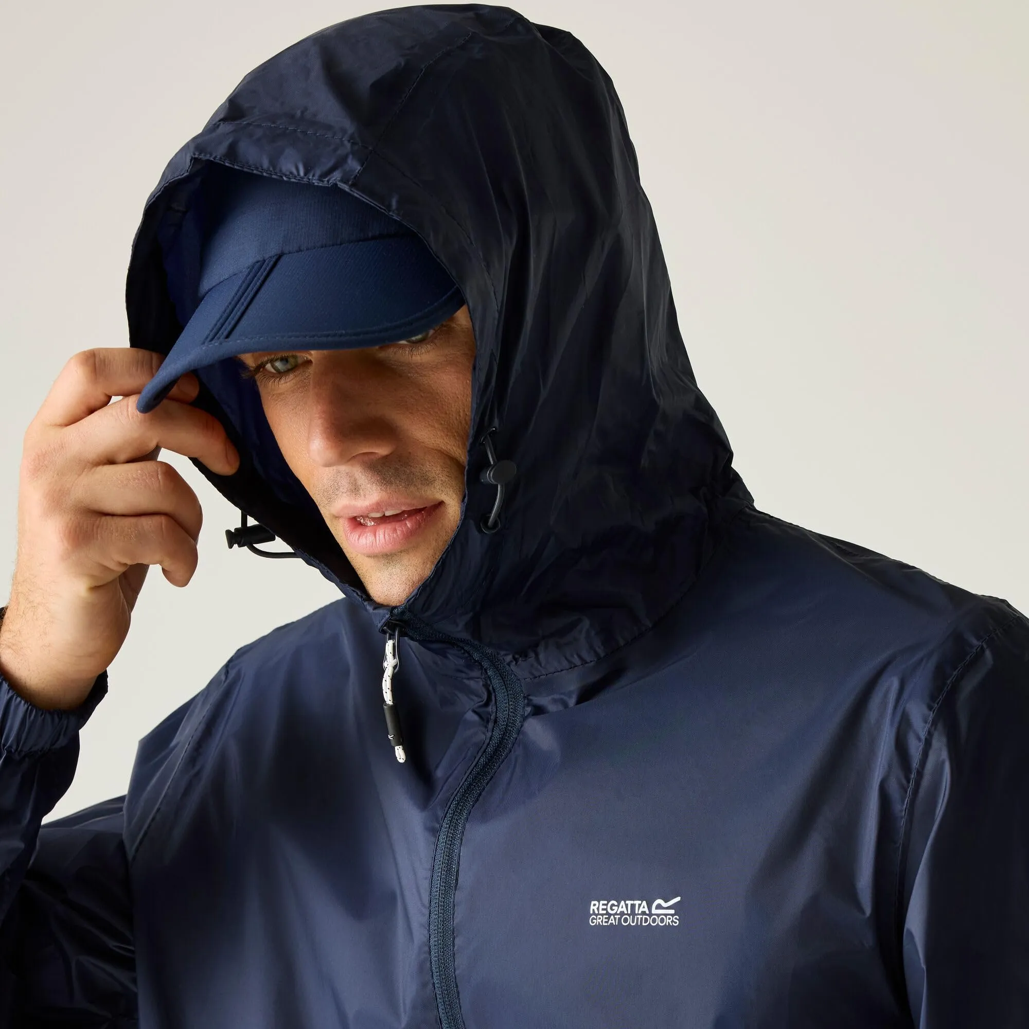 Regatta Pack It III Giacca Impermeabile Uomo, Blu Navy, 3XL - immagine 4