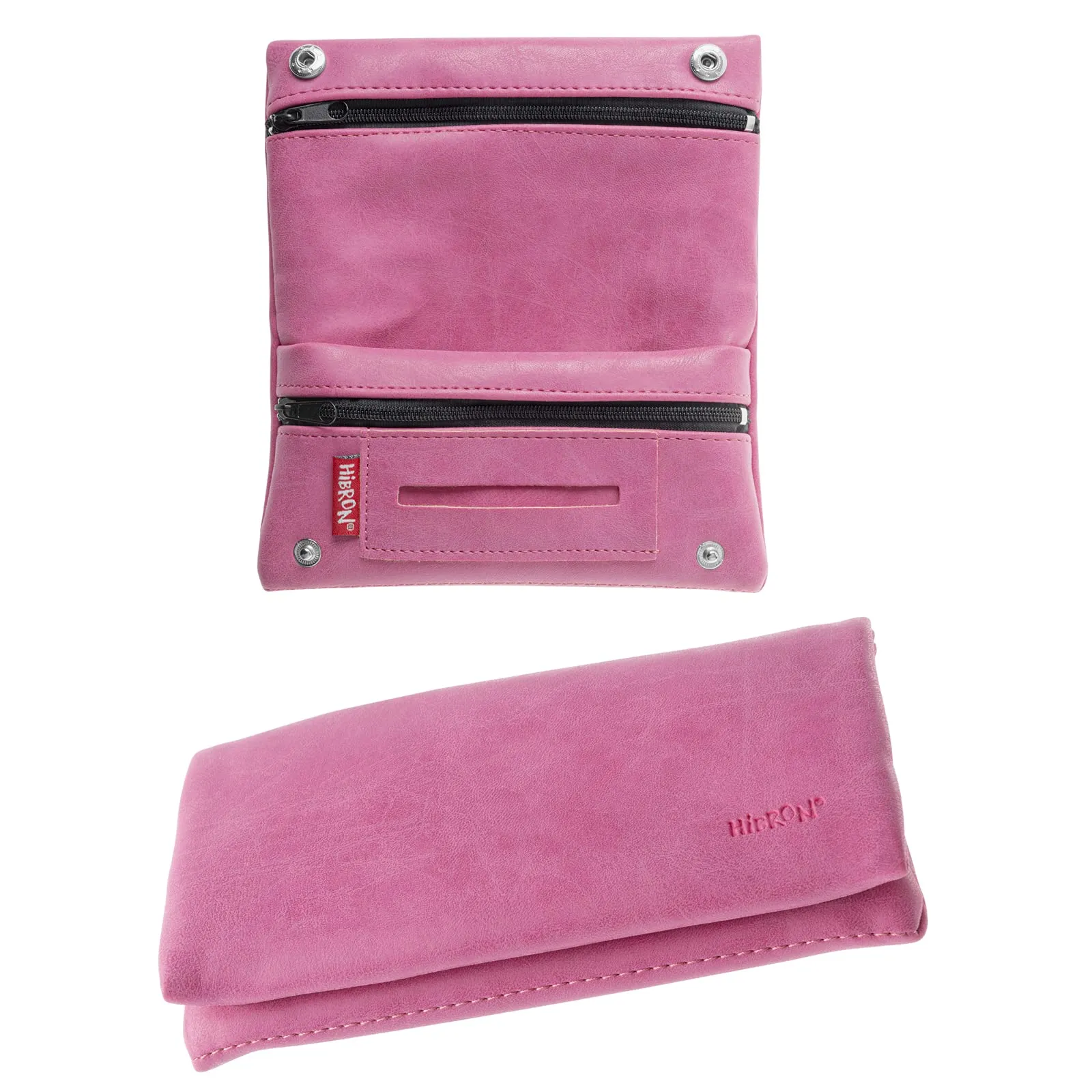 HIBRON Porta Tabacco Borsello in Pelle PU (58105 Rosa) - immagine 1