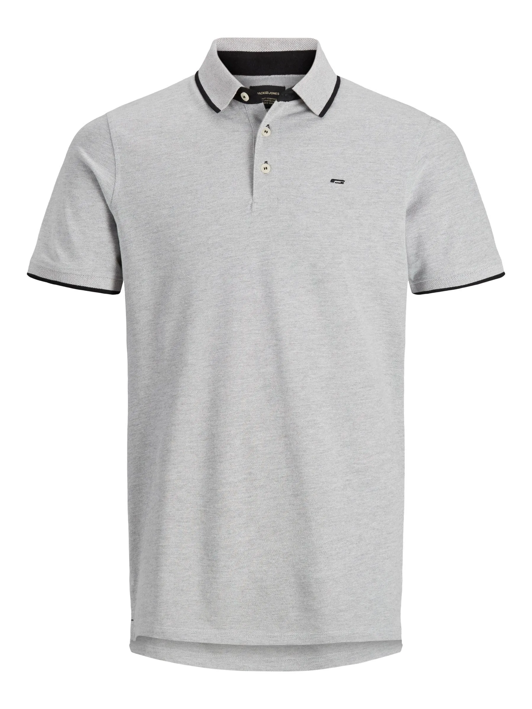 Jack & Jones Jjepaulos Polo SS Noos Maglietta, Light Grey Melange, XXL - immagine 1