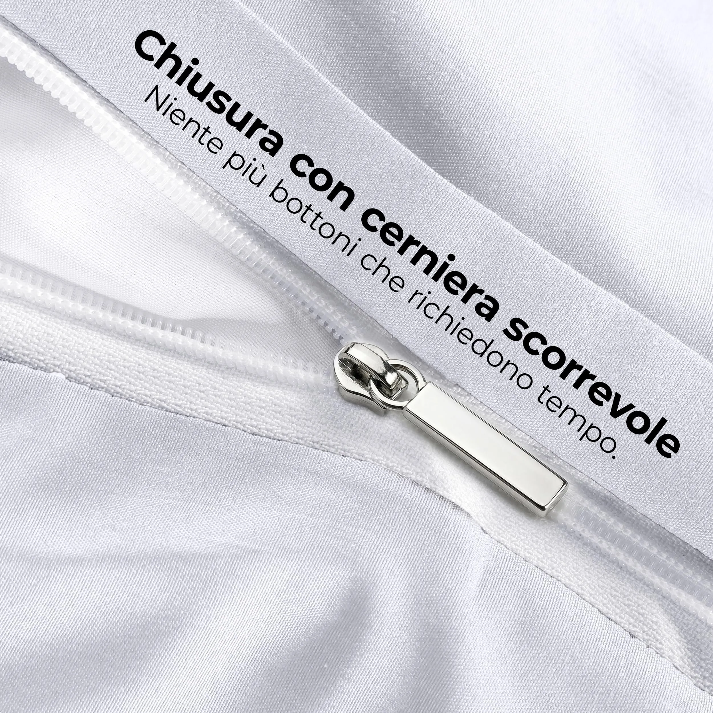 Utopia Bedding Set Copripiumino 3 Pezzi in Microfibra, 200x200cm + 2 Federe 50x75cm, Bianco - immagine 6