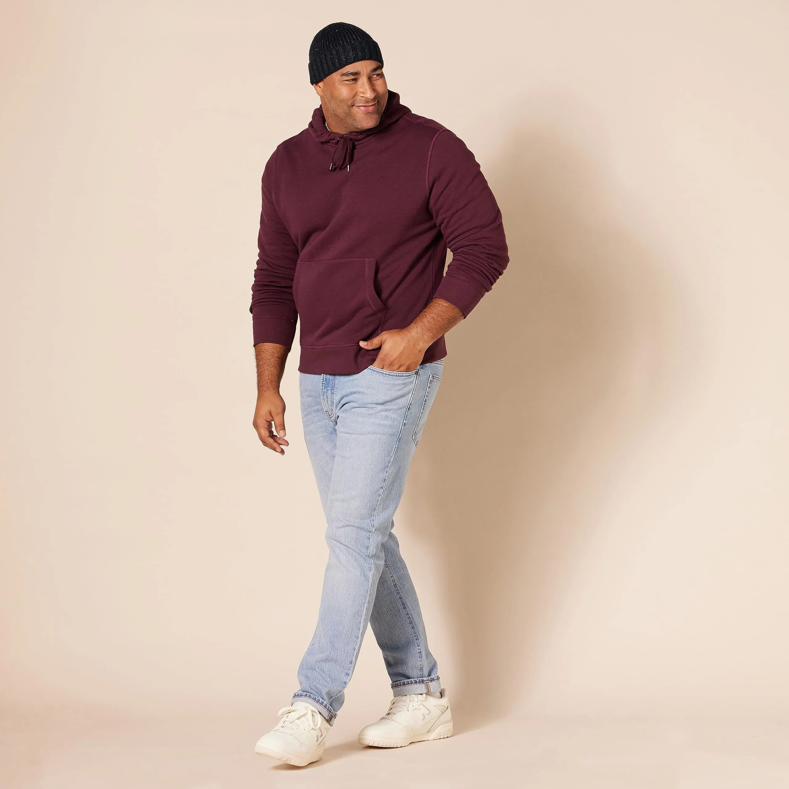Amazon Essentials Felpa con Cappuccio Uomo, Bordeaux, XXL - immagine 8