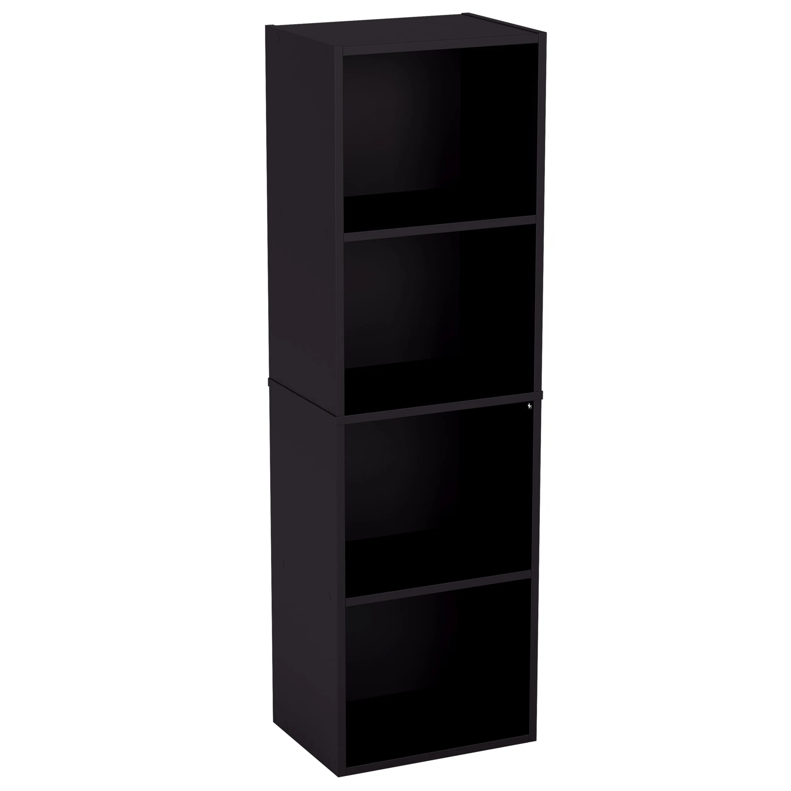 Vida Designs Oxford Libreria a Cubo 4 Ripiani, H106xW32xD24cm (Nero) - immagine 1