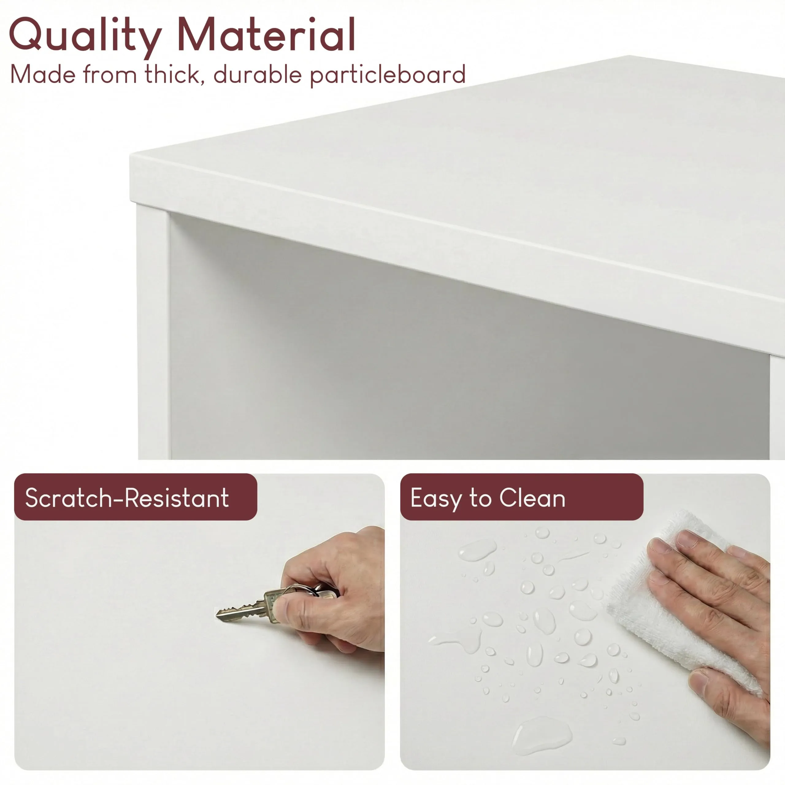 Vida Designs Libreria a cubo Oxford a 5 ripiani in legno, bianco - immagine 6