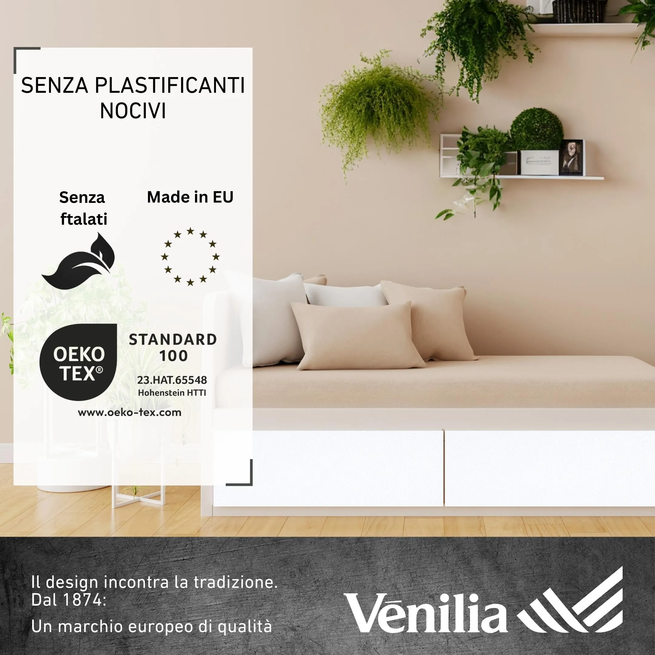 Venilia Pellicola Adesiva per Mobili e Cucina, PVC senza Ftalati, Bianco Opaco, 90 cm x 2.1m - immagine 6