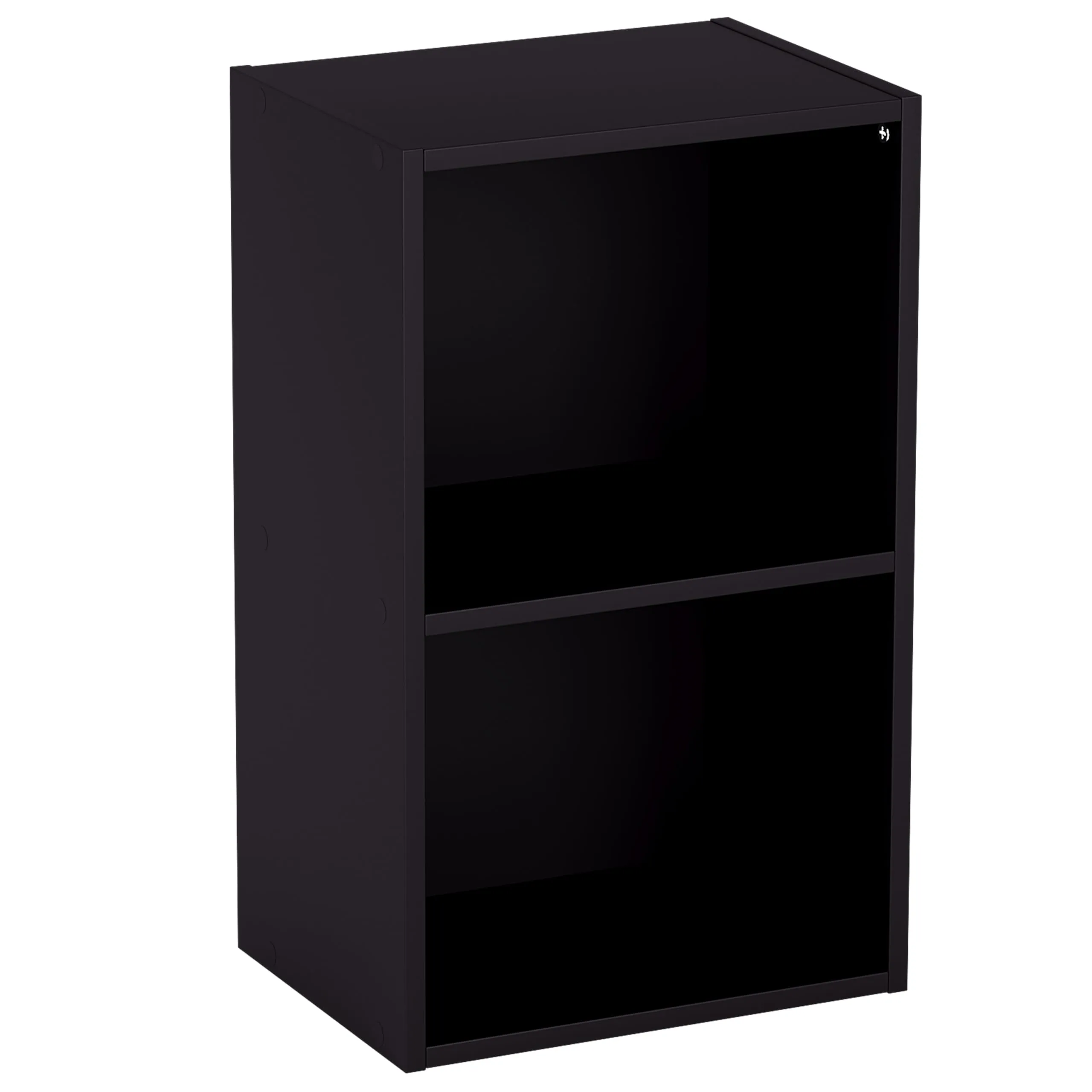 Vida Designs Oxford Libreria a Cubo 2 Ripiani, H54xW32xD24cm (Nero) - immagine 1