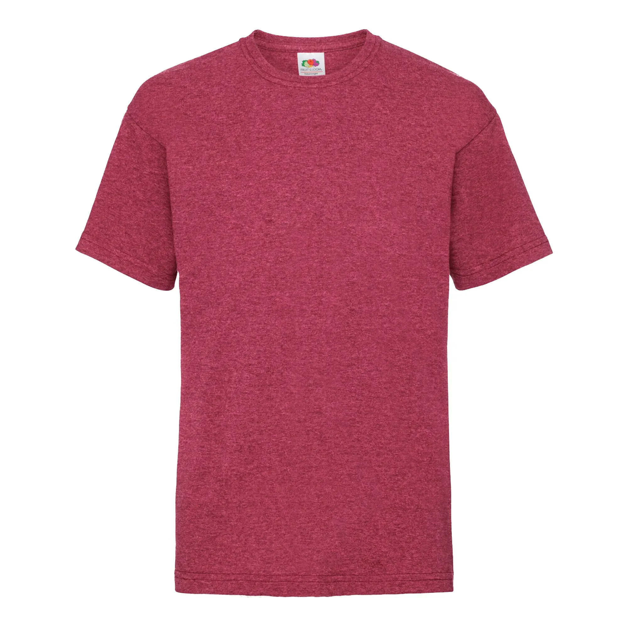 Fruit of the Loom Maglietta da ragazzo vintage, Rosso mélange, 14-15 anni (164) - immagine 1