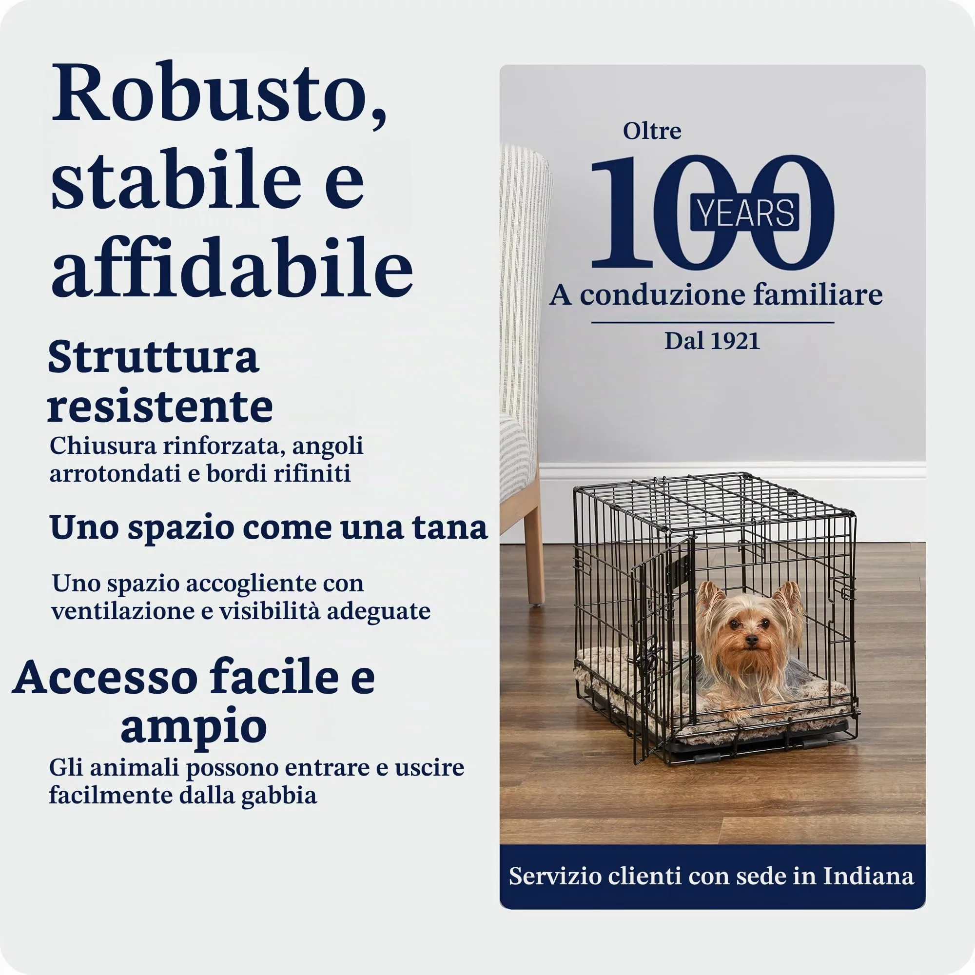 MidWest Homes for Pets iCrate Gabbia per cani a porta singola, nero, mod. 1518 - immagine 6