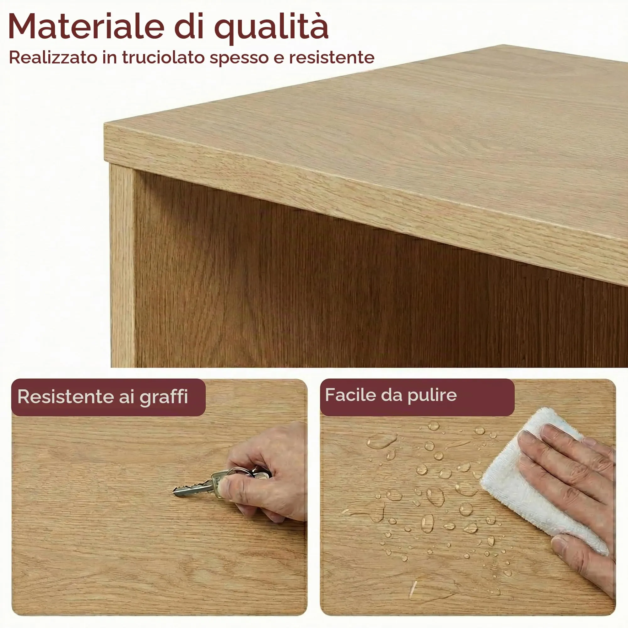Vida Designs Oxford Libreria a Cubo 2 Ripiani, H54xW32xD24cm (Rovere) - immagine 8