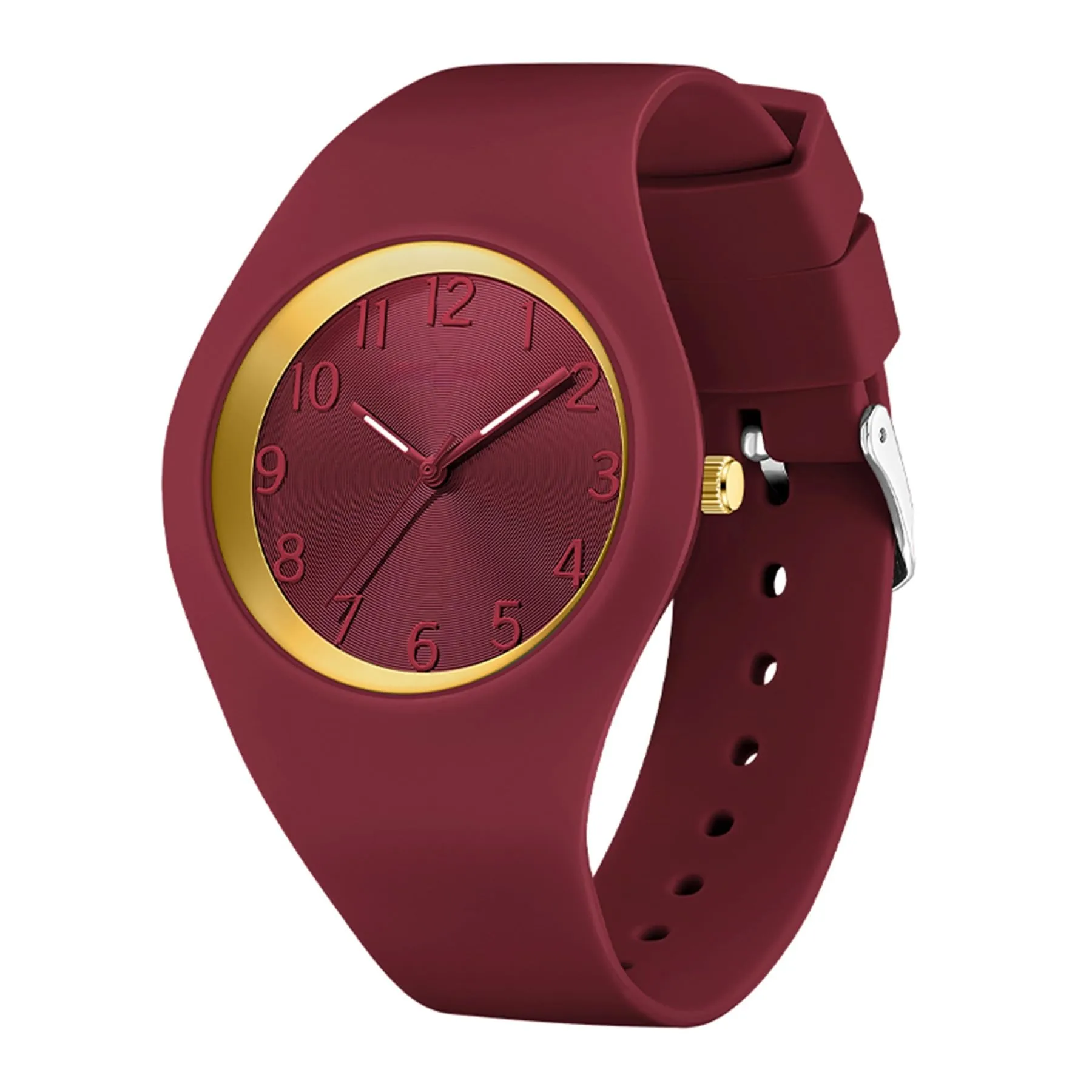 Forrader Orologio da Donna Impermeabile Sportivo con Cinturino in Silicone (Rosso) - immagine 9