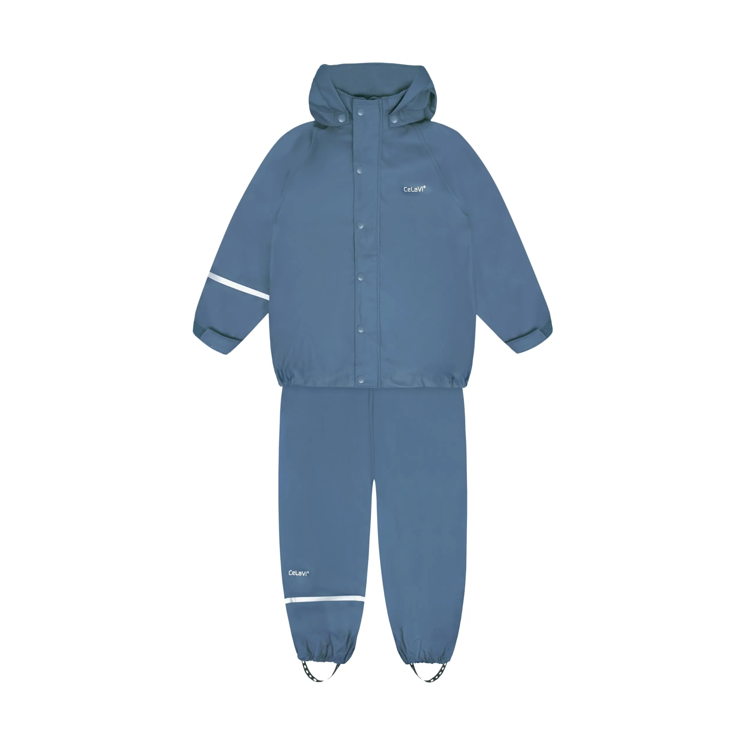 Celavi Two-Piece Rain Suit for Children, Ice Blue 717, Size 150 - immagine 6