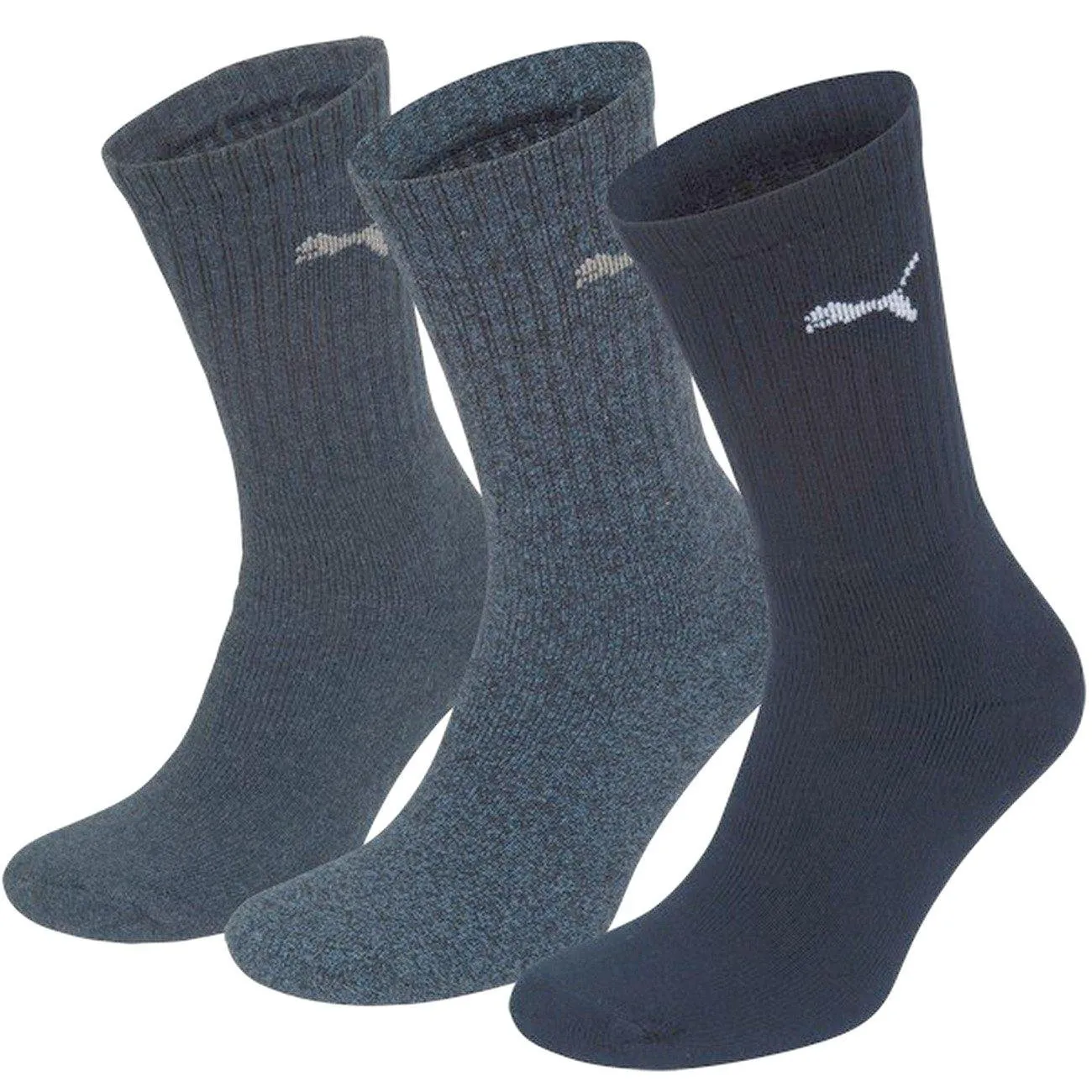 Puma Cush Crew Sport Socks, Marine, 43-46 - immagine 1