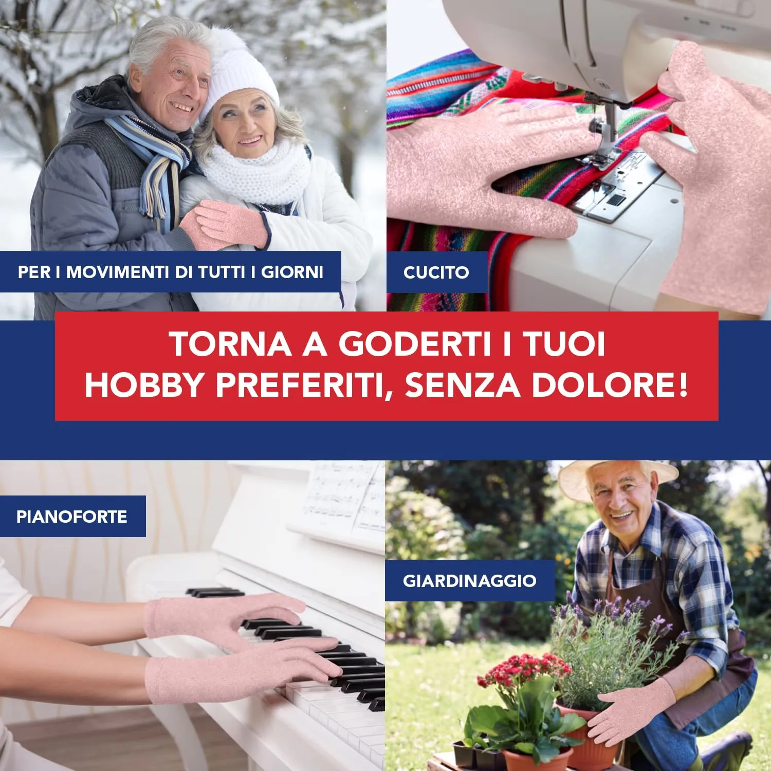 Dr. Arthritis Tutore Tunnel Carpale a Compressione, Guanti per Artrosi alle Mani (Rosa, Taglia L, 1 Paio) - immagine 7
