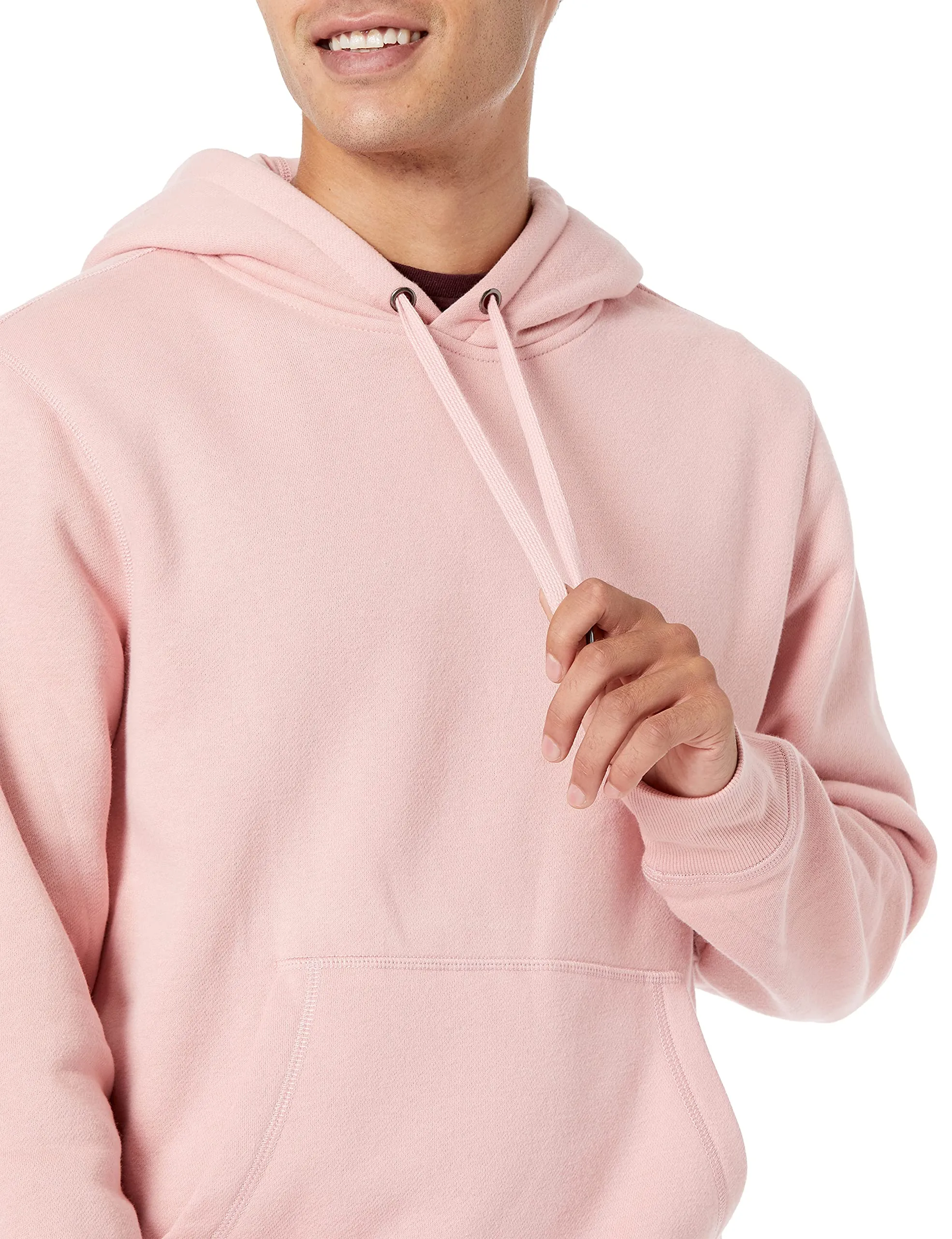 Amazon Essentials Felpa con Cappuccio Uomo, Rosa, M - immagine 4
