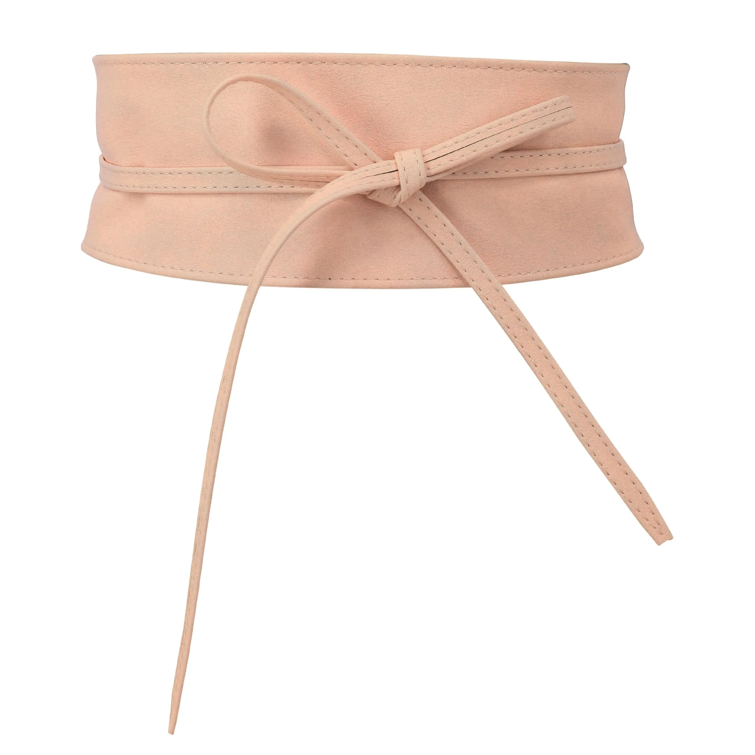 FASHIONGEN Cintura Obi da donna in similpelle, Rosa, S-M - immagine 1