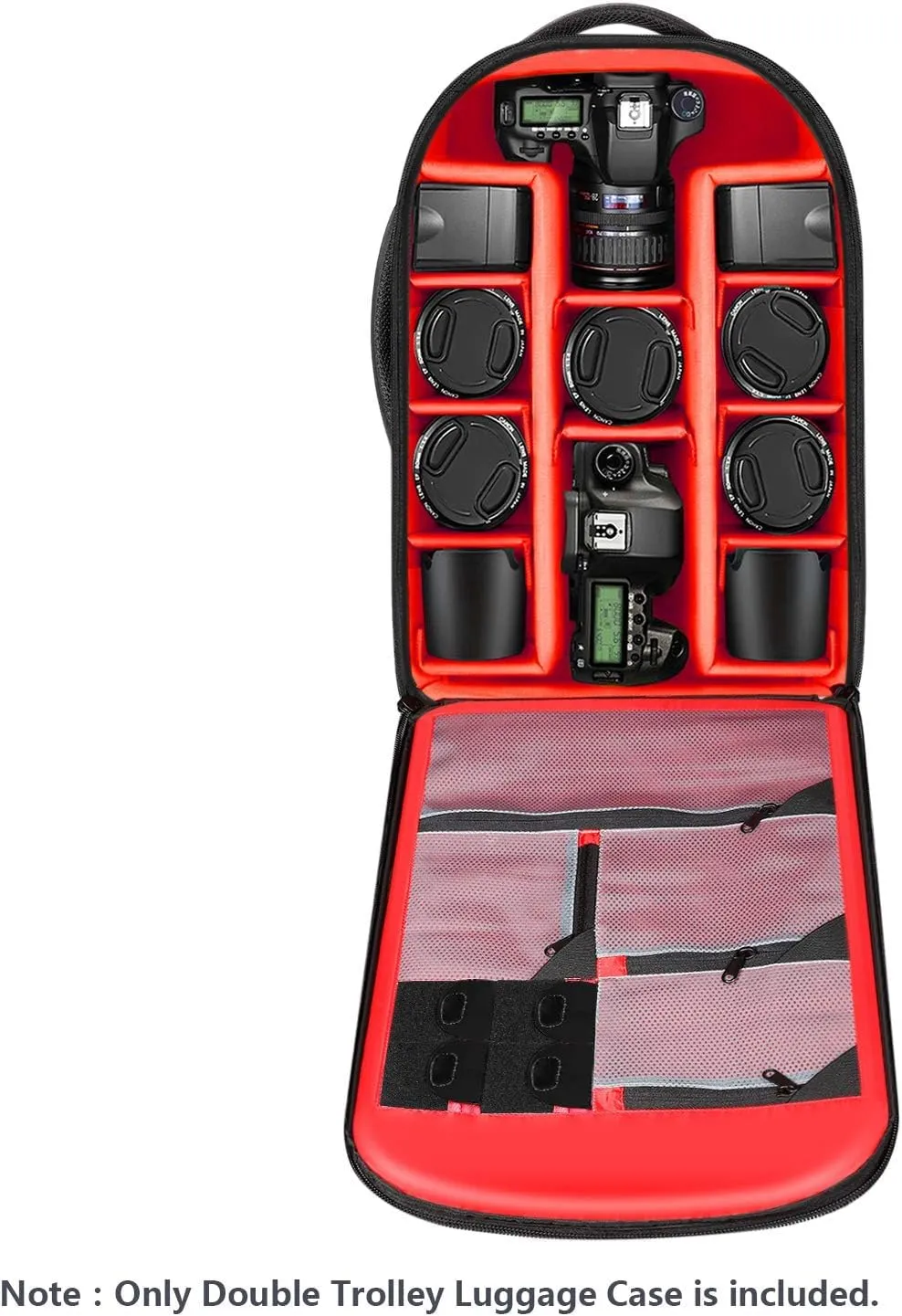 Neewer 2 in 1 Rolling Camera Backpack Suitcase - immagine 3
