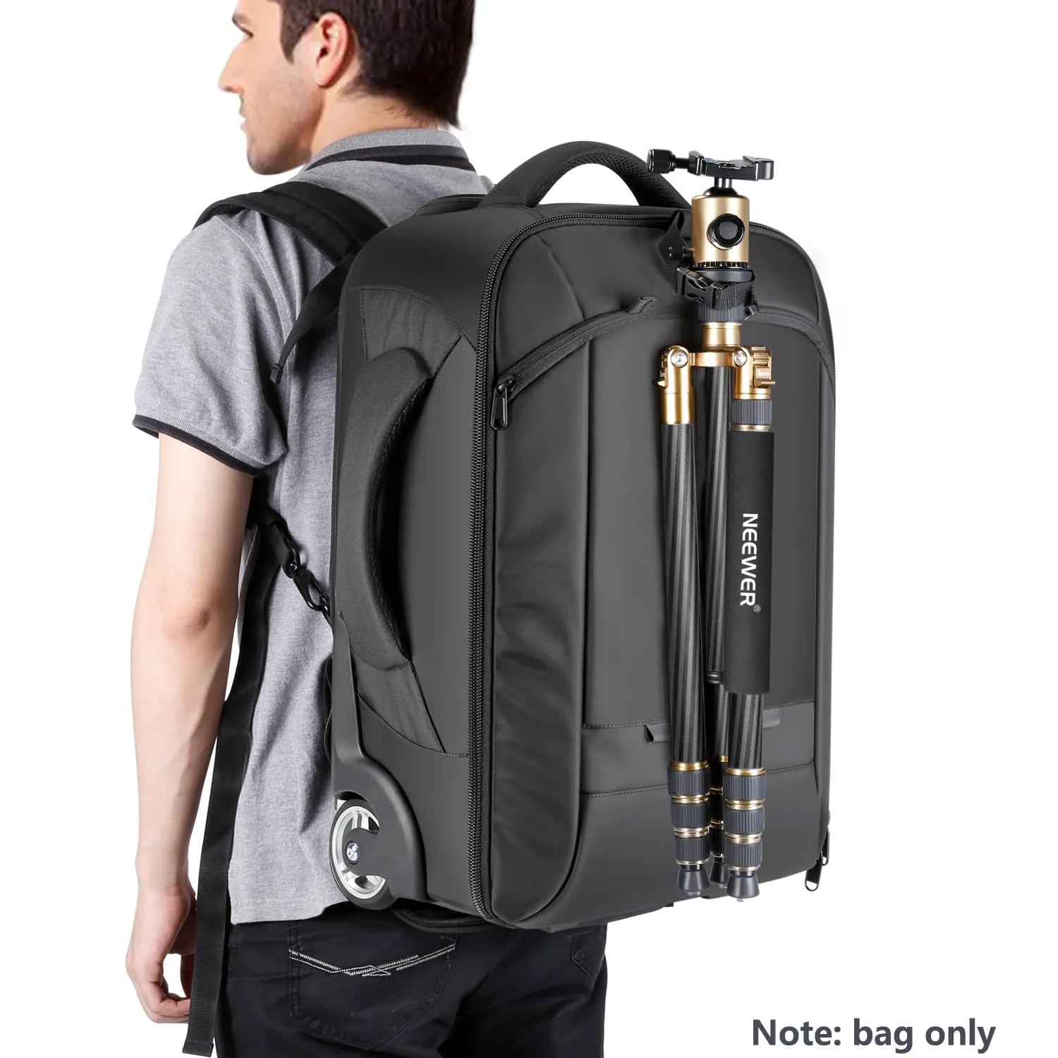 Neewer 2 in 1 Rolling Camera Backpack Suitcase - immagine 5
