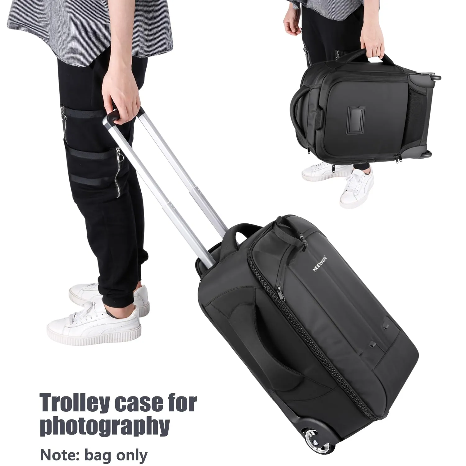 Neewer 2 in 1 Rolling Camera Backpack Suitcase - immagine 7