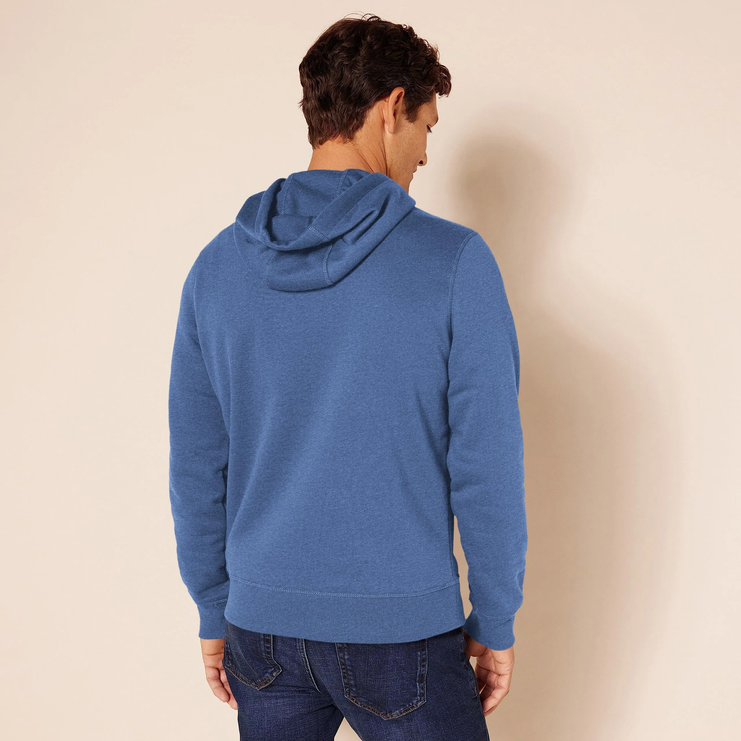 Amazon Essentials Felpa con Cappuccio Uomo, Blu Puntinato, XXL - immagine 3