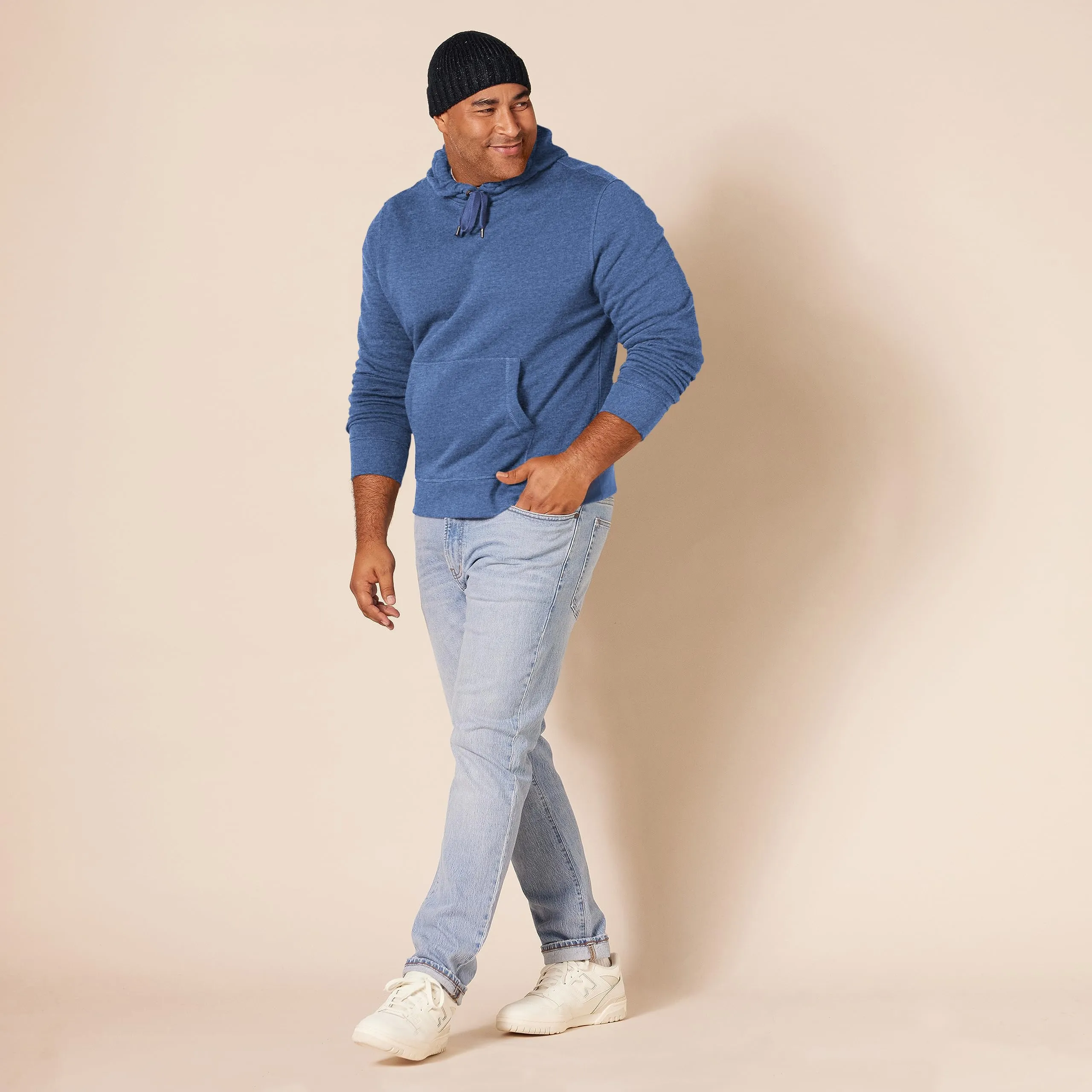 Amazon Essentials Felpa con Cappuccio Uomo, Blu Puntinato, XXL - immagine 8