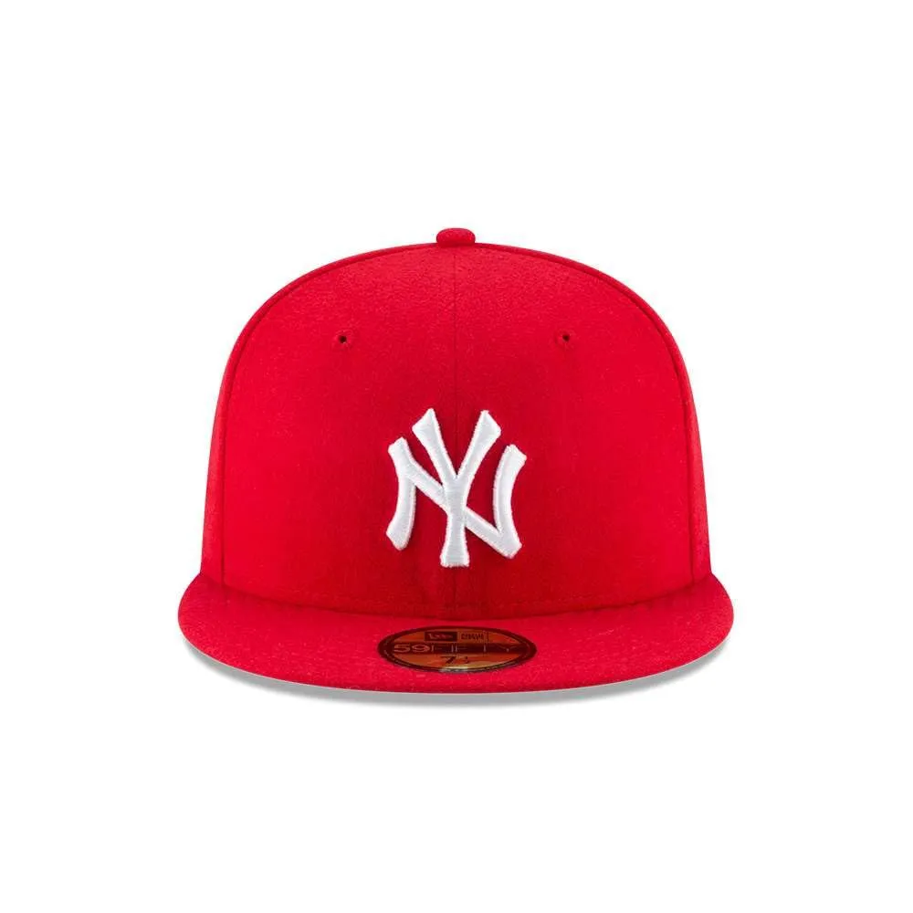 New Era New York Yankees MLB Authentic Collection 59Fifty Cap, Scarlatto/Bianco, 7 3/4 - immagine 2