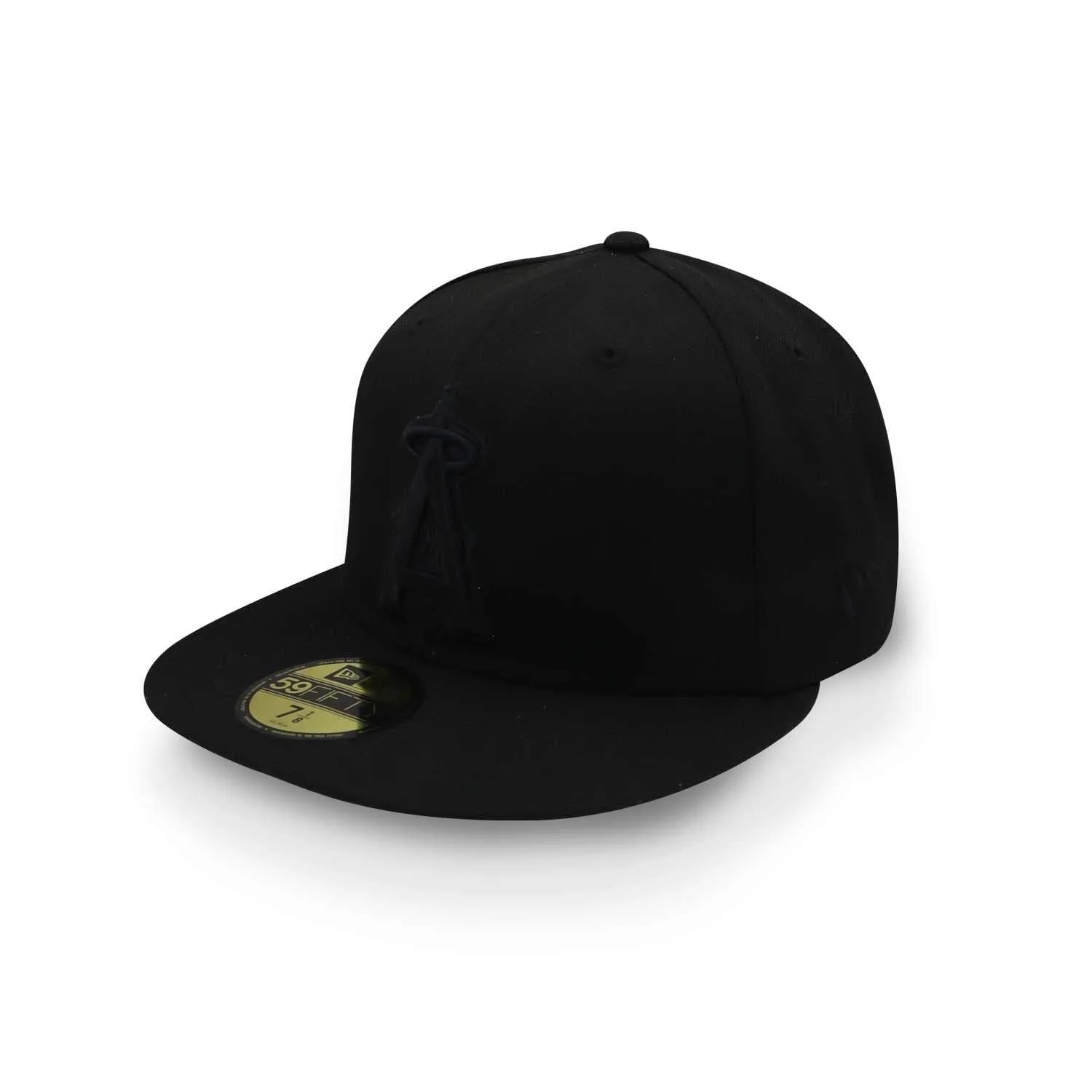 New Era 59Fifty MLB Anaheim Angels Fitted Baseball Hat - Black (7 3/8) - immagine 2