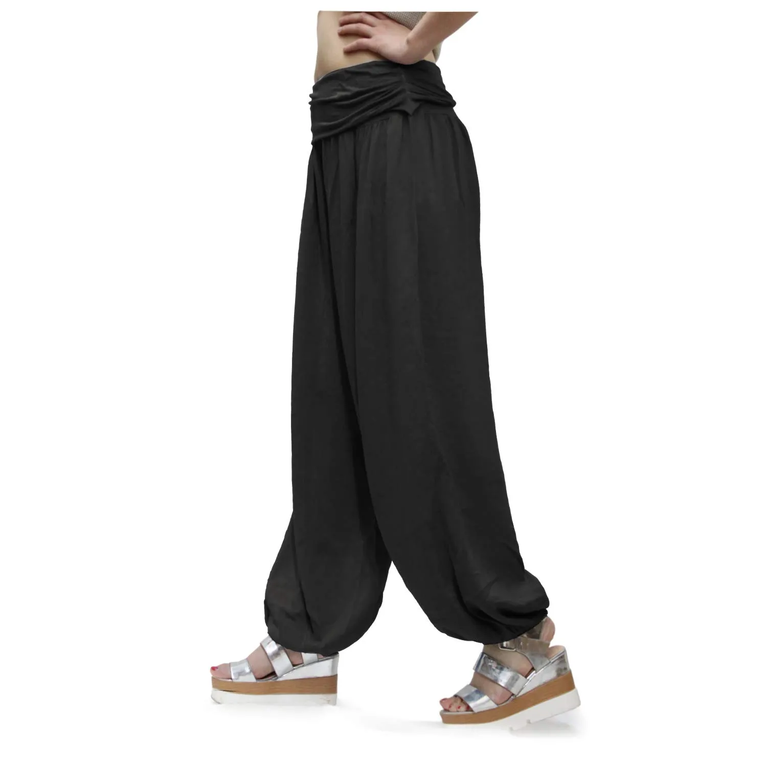 GLAMEXX24 Pantaloni Harem Donna, Pantaloni Yoga Casual con Tasche, Sportivi Leggeri per Jogging, Danza e Pilates - immagine 2