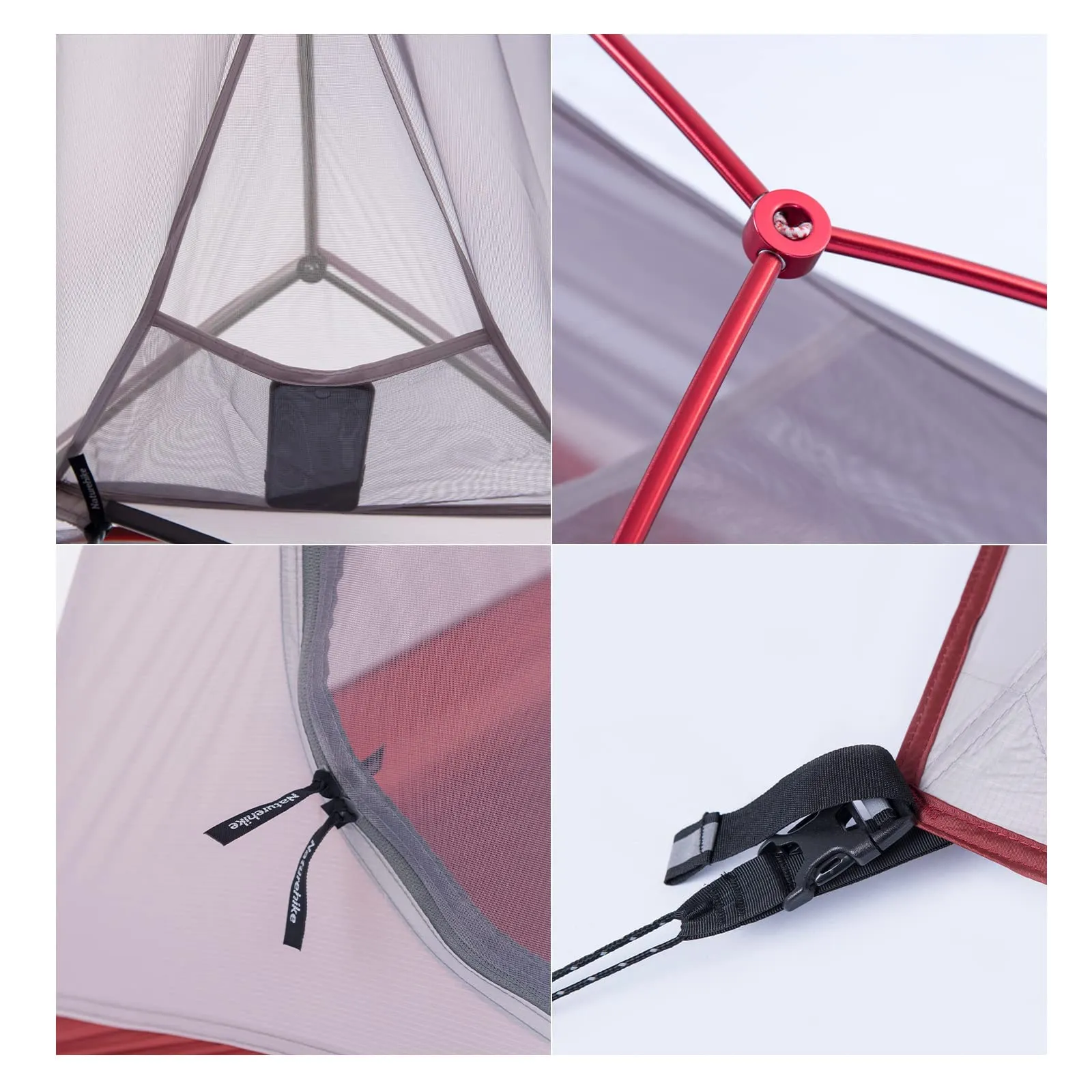 Naturehike Cloud-Up 2 Tenda da Campeggio 2 Persone 3-4 Stagioni Leggera, Grigio 20D - immagine 4