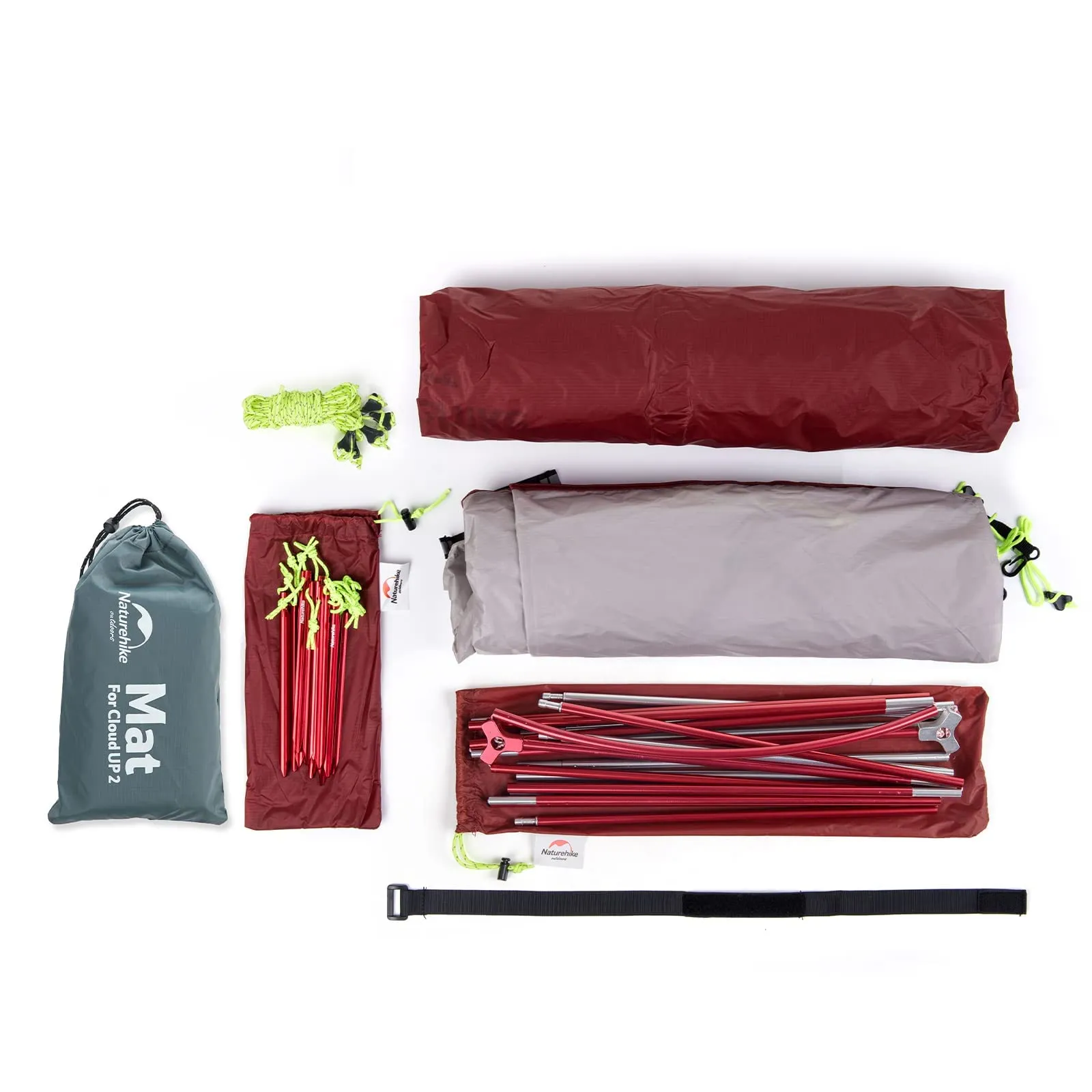 Naturehike Cloud-Up 2 Tenda da Campeggio 2 Persone 3-4 Stagioni Leggera, Grigio 20D - immagine 5