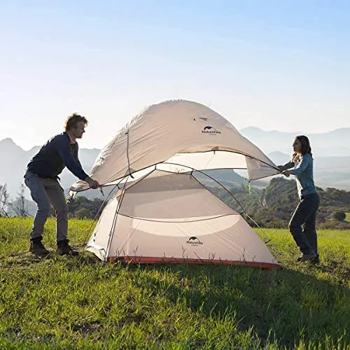 Naturehike Cloud-Up 2 Tenda da Campeggio 2 Persone 3-4 Stagioni Leggera, Grigio 20D - immagine 6