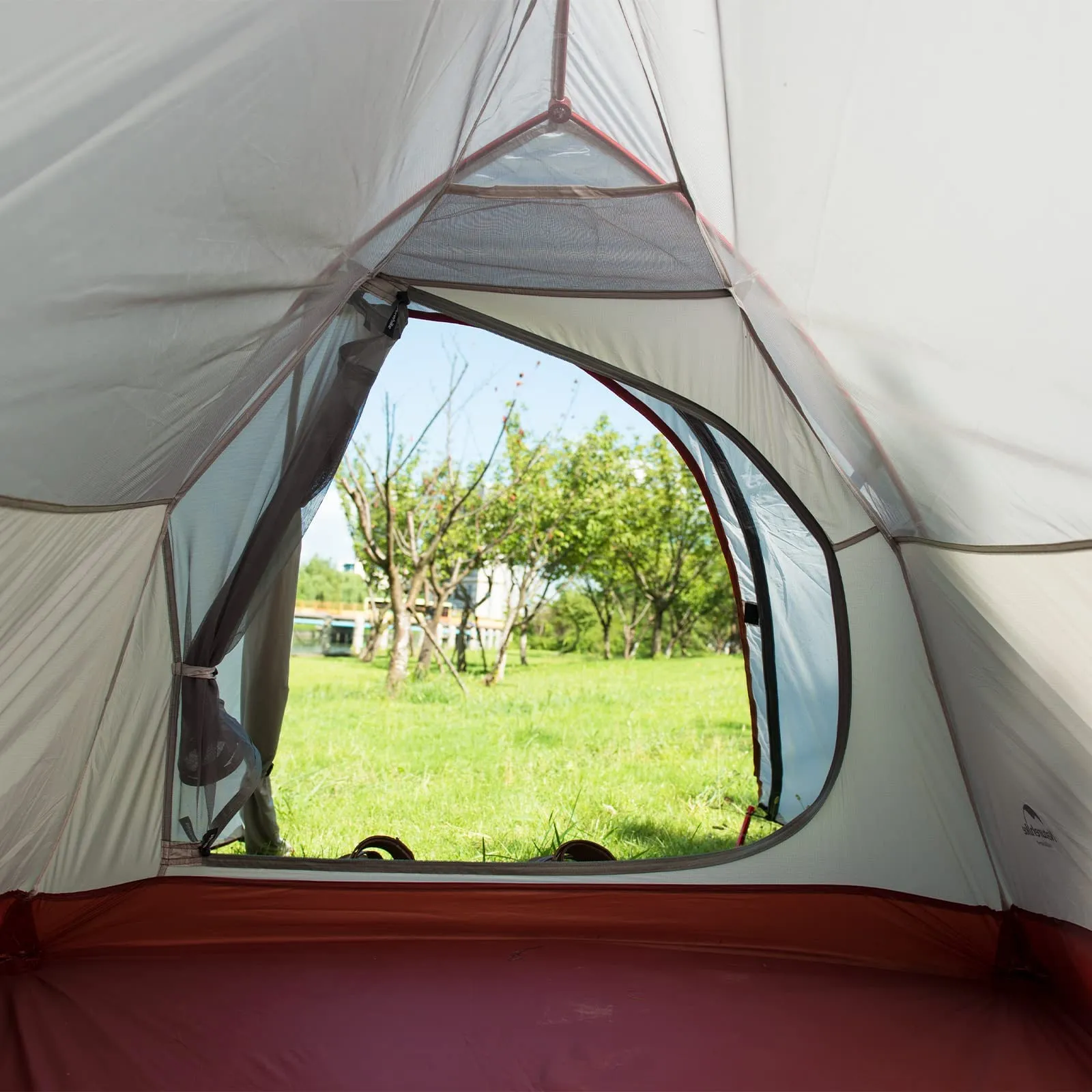 Naturehike Cloud-Up 2 Tenda da Campeggio 2 Persone 3-4 Stagioni Leggera, Grigio 20D - immagine 7