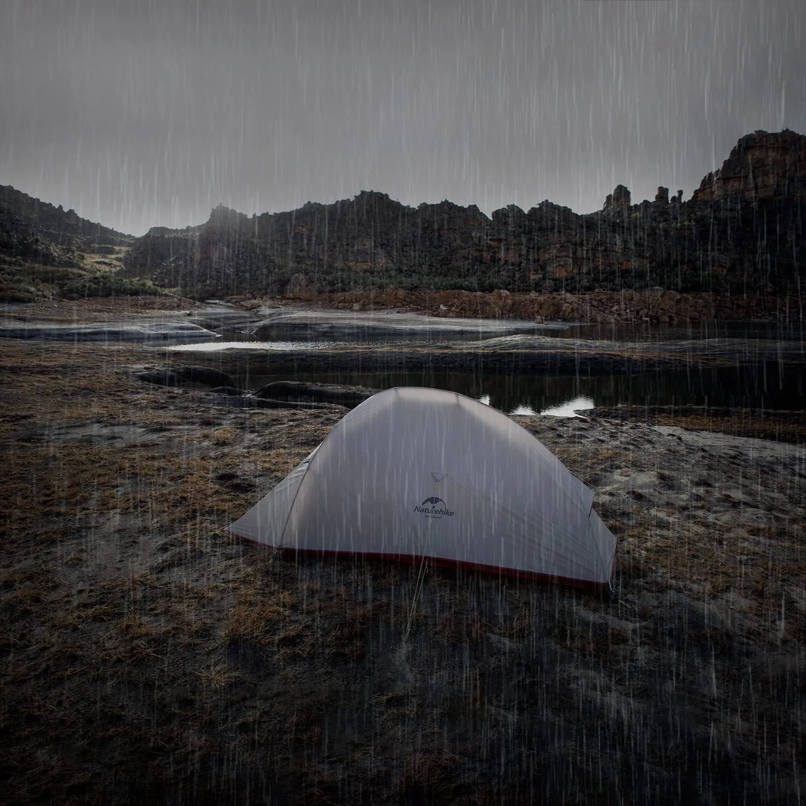 Naturehike Cloud-Up 2 Tenda da Campeggio 2 Persone 3-4 Stagioni Leggera, Grigio 20D - immagine 9