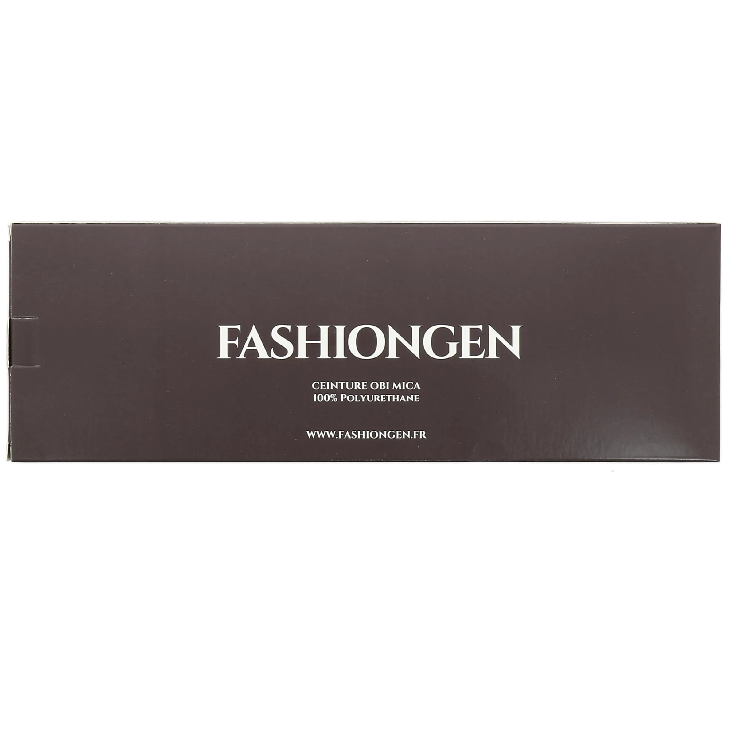 FASHIONGEN Cintura Obi da donna in similpelle, Nero, 2XL - immagine 8