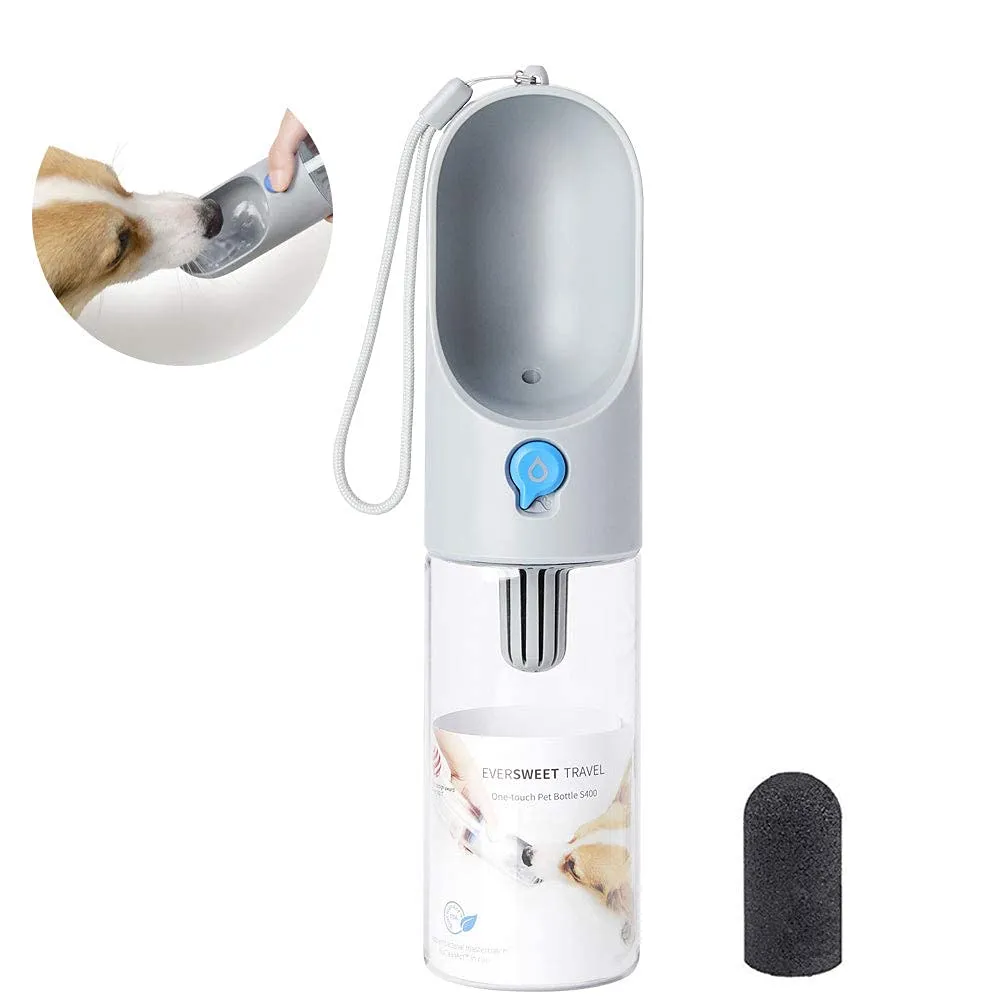 PETKIT Eversweet Borraccia Portatile per Cani, 400 ml, Grigio - immagine 1