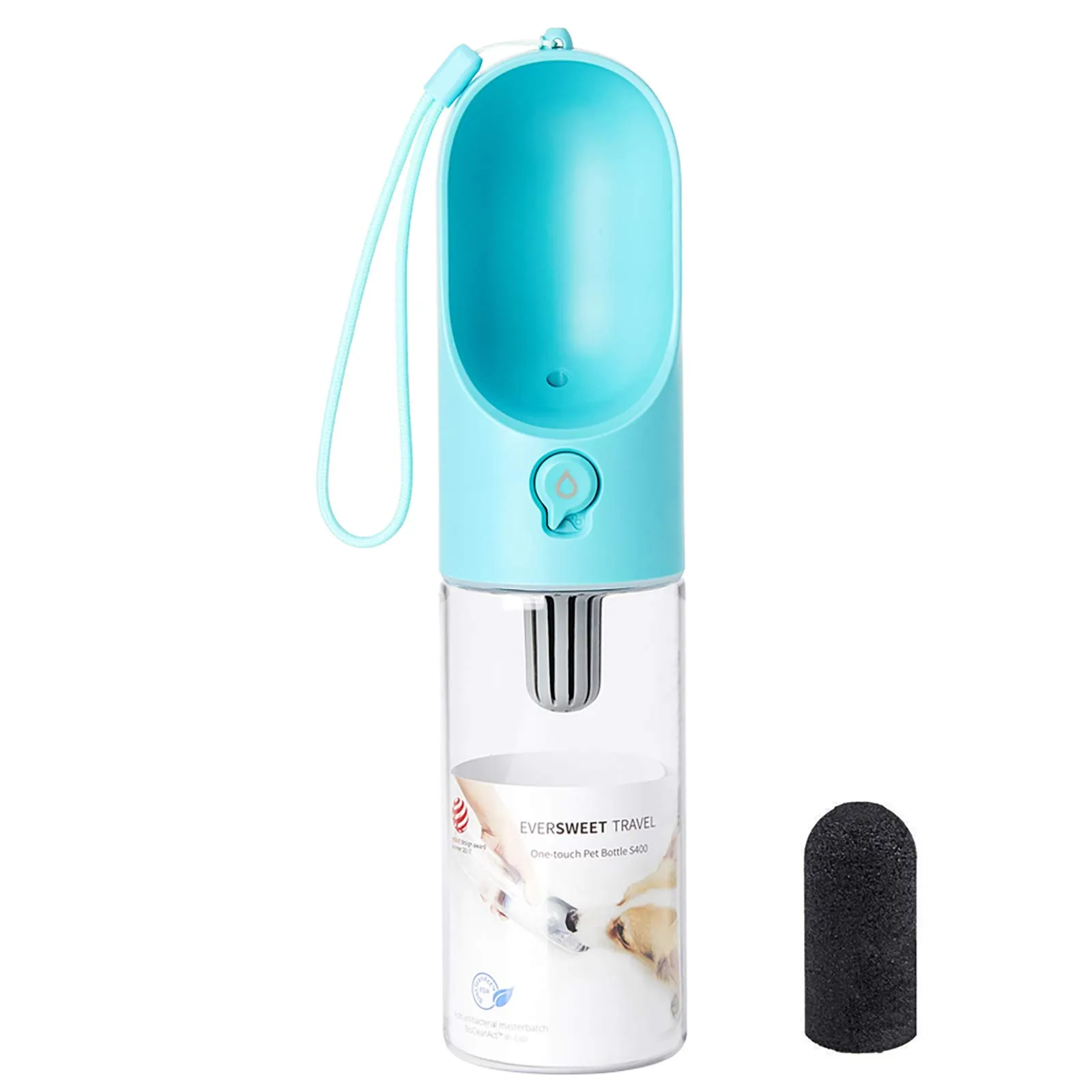 PETKIT Eversweet Borraccia Portatile per Cani, 400 ml, Blu - immagine 1