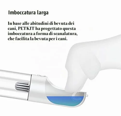 PETKIT Eversweet Borraccia Portatile per Cani, 400 ml, Bianco - immagine 4