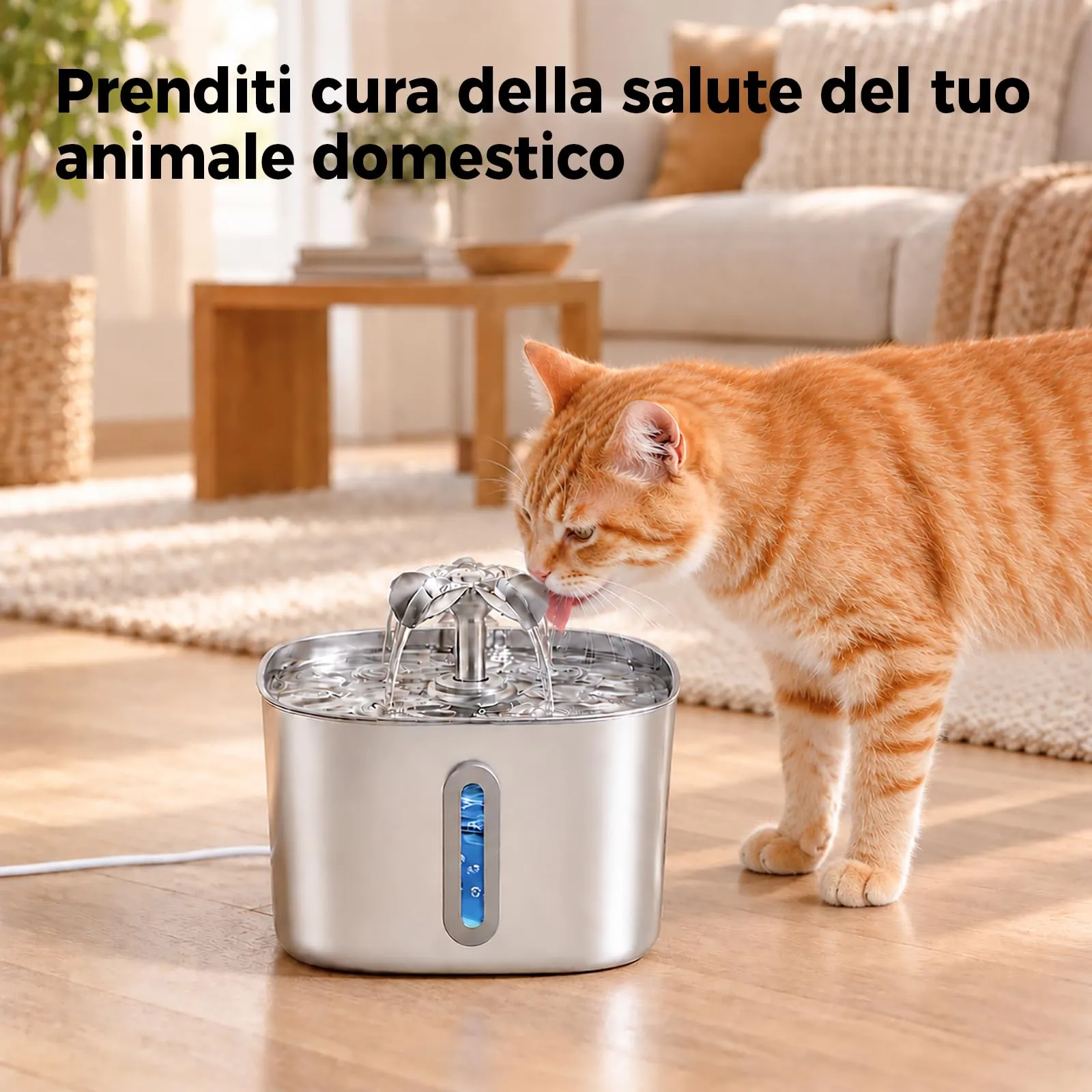 APAUK Filtri di ricambio e Spugne per fontanella animali 3,2L APFSS-3201 AP-WF-LC01, Confezione da 16 (8+8) - immagine 8