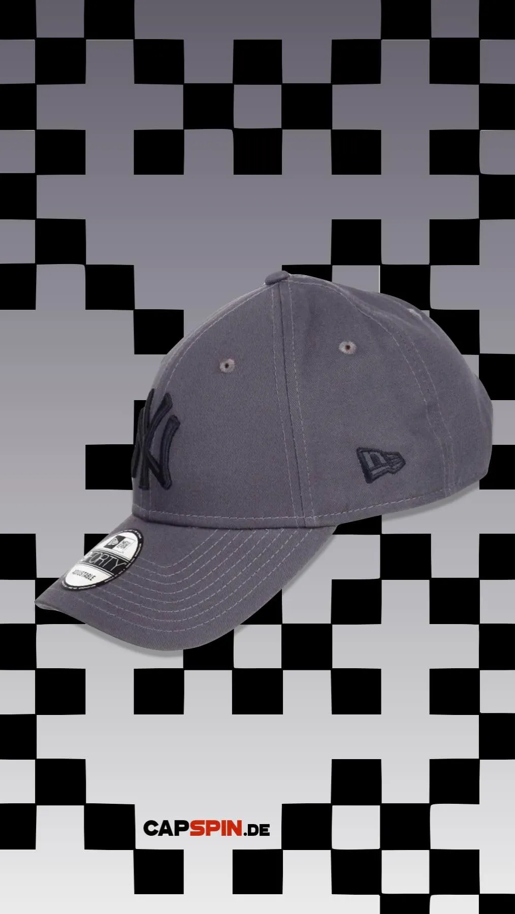 New Era York Yankees 9forty Adjustable Cap League Essential - Graphite - One Size - immagine 7