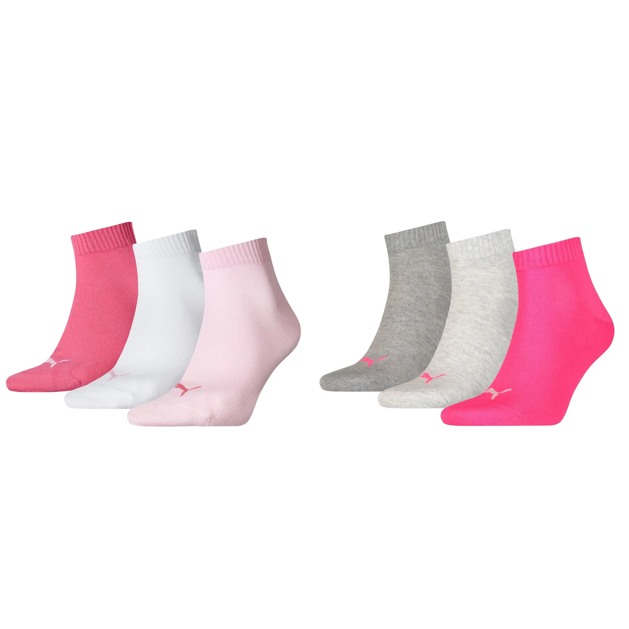 Puma Calzini Unisex (18 paia) Pink Mix - 9x Pink Lady 9x MidGrey, 36 (EU) - immagine 1