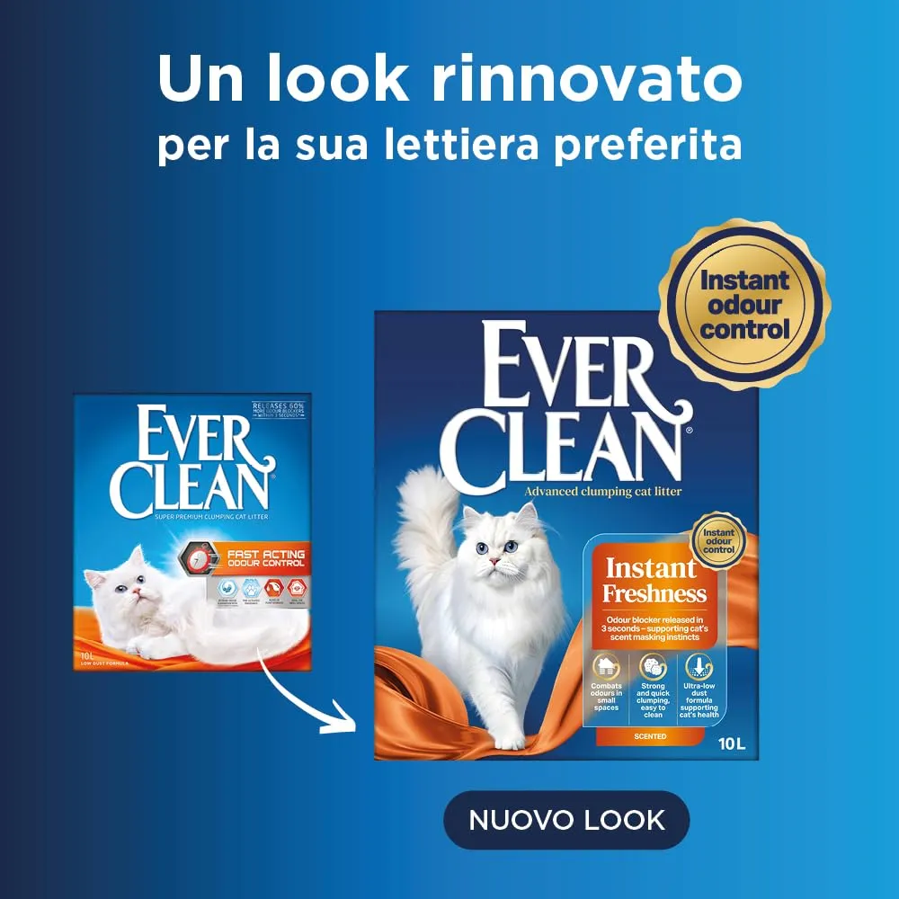 Ever Clean Lettiera con Controllo Antiodore ad Azione Rapida, Profumata, 10 L - immagine 2