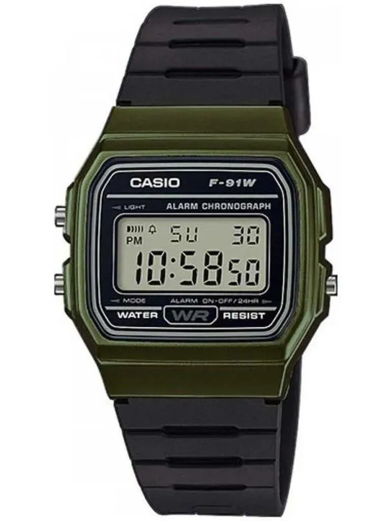 Casio F-91WM-3ACF Orologio Digitale Verde - immagine 1