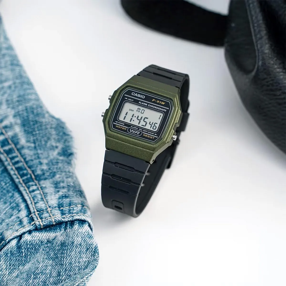 Casio F-91WM-3ACF Orologio Digitale Verde - immagine 4