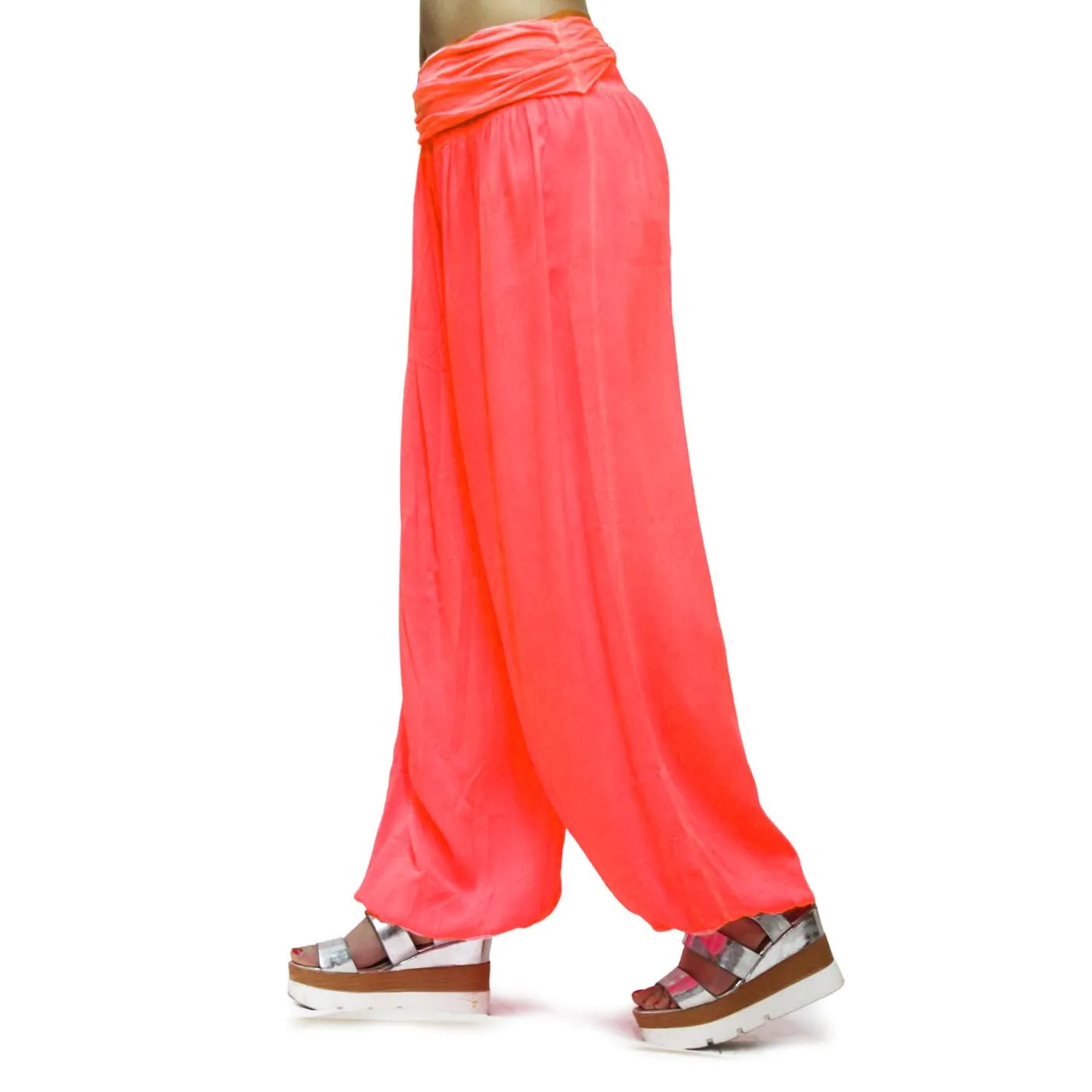 GLAMEXX24 Pantaloni Harem Donna Casual per Yoga e Sport con Tasche - immagine 2