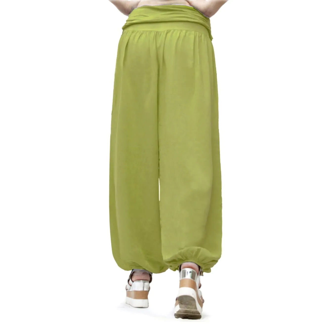 GLAMEXX24 Pantaloni Harem Donna Larga Casual con Tasche per Yoga, Danza e Pilates - immagine 2