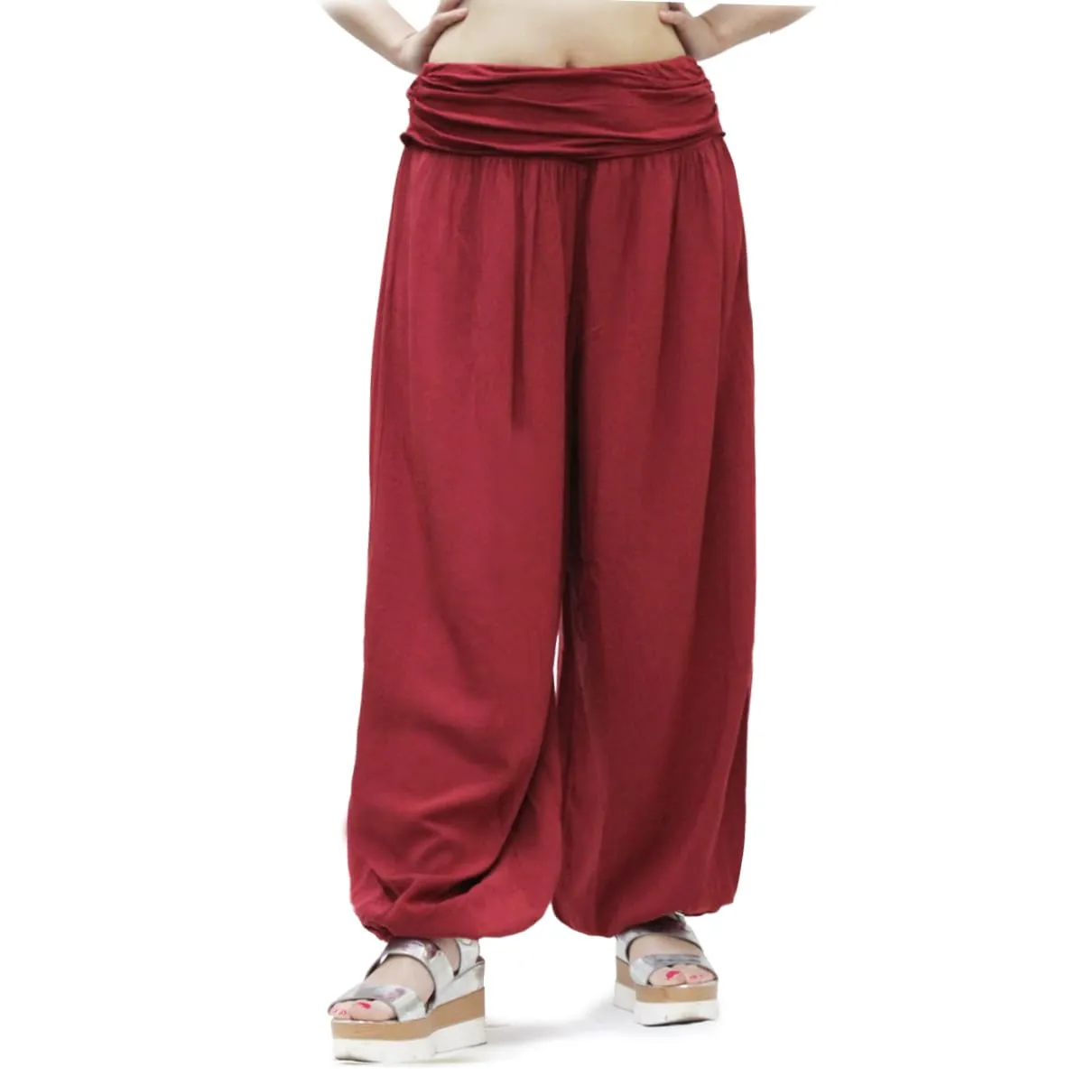 GLAMEXX24 Pantaloni Harem Donna Casual con Tasche per Yoga, Sport, Danza e Pilates - immagine 1