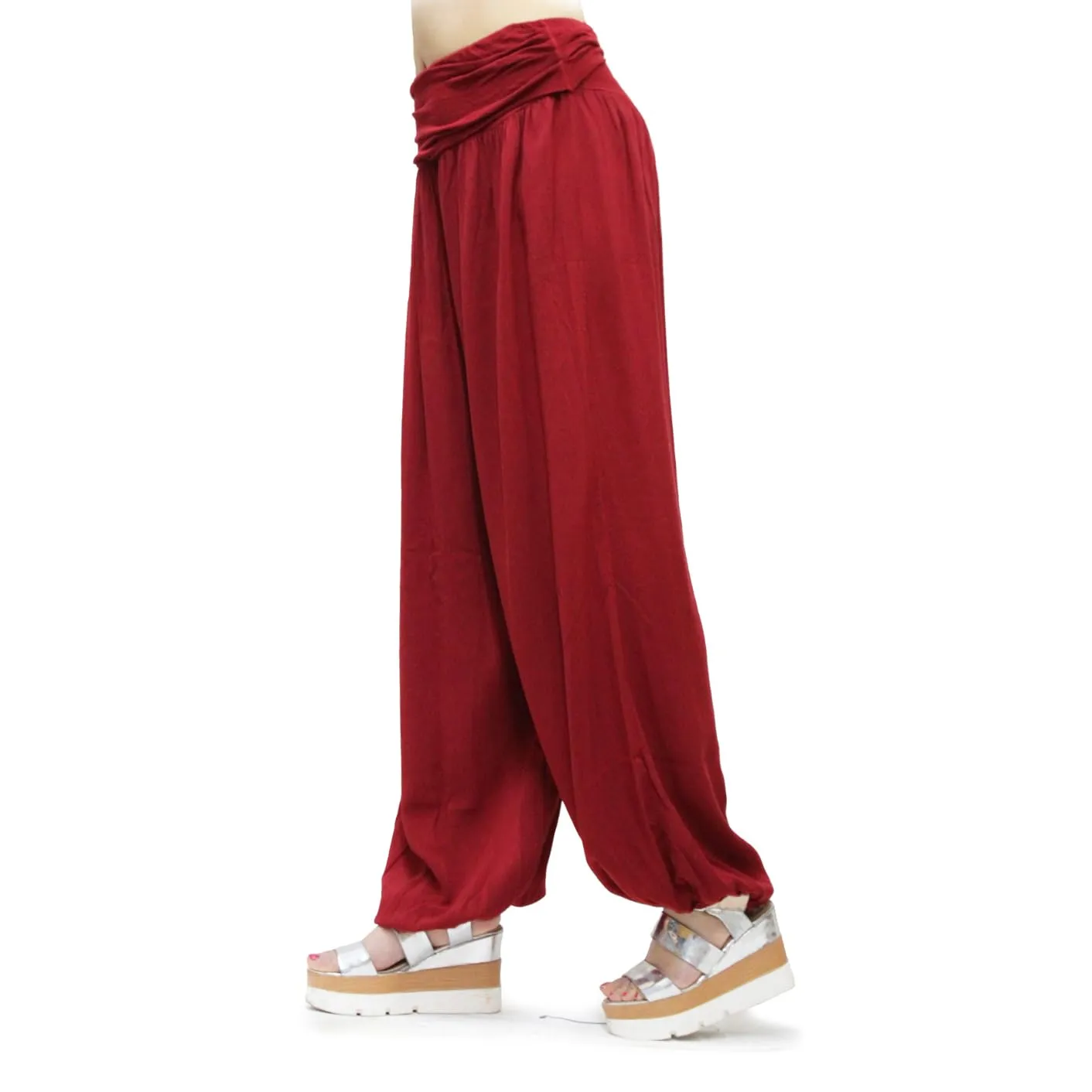 GLAMEXX24 Pantaloni Harem Donna Casual con Tasche per Yoga, Sport, Danza e Pilates - immagine 2