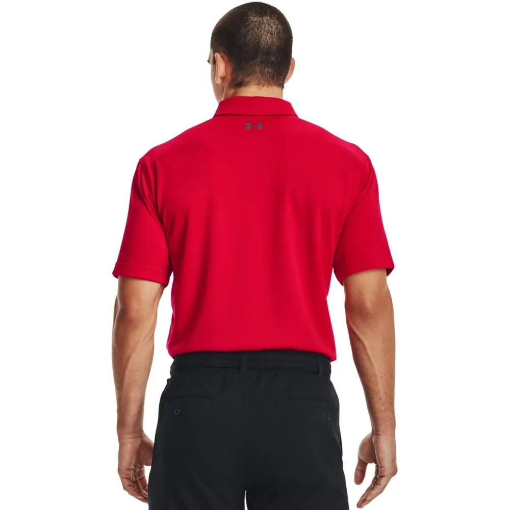 Under Armour Tech Polo Uomo, Red/Graphite 600, L Tall - immagine 2