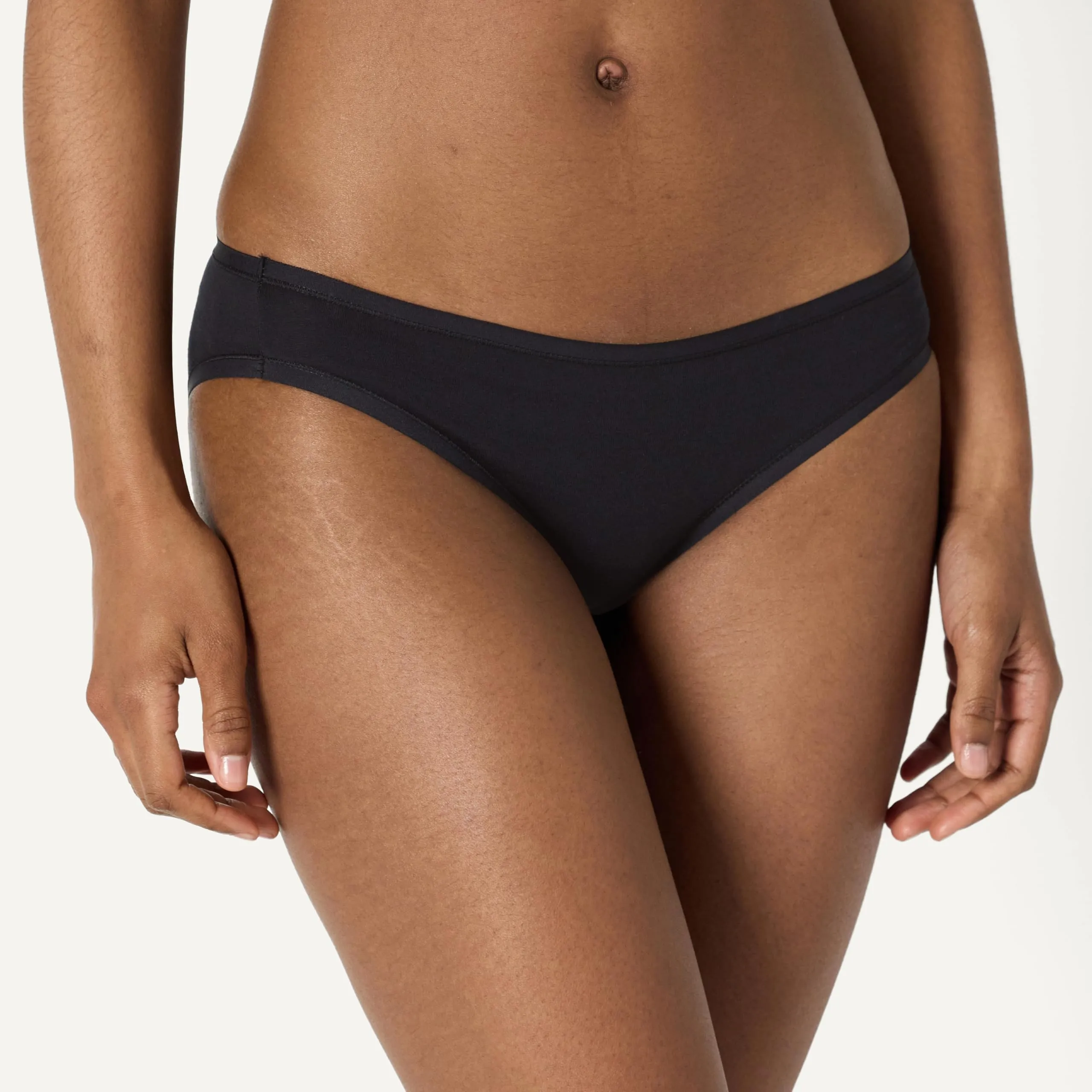 Amazon Essentials Slip Bikini in Cotone Donna, Pacco da 10, Nero, 46 - immagine 3