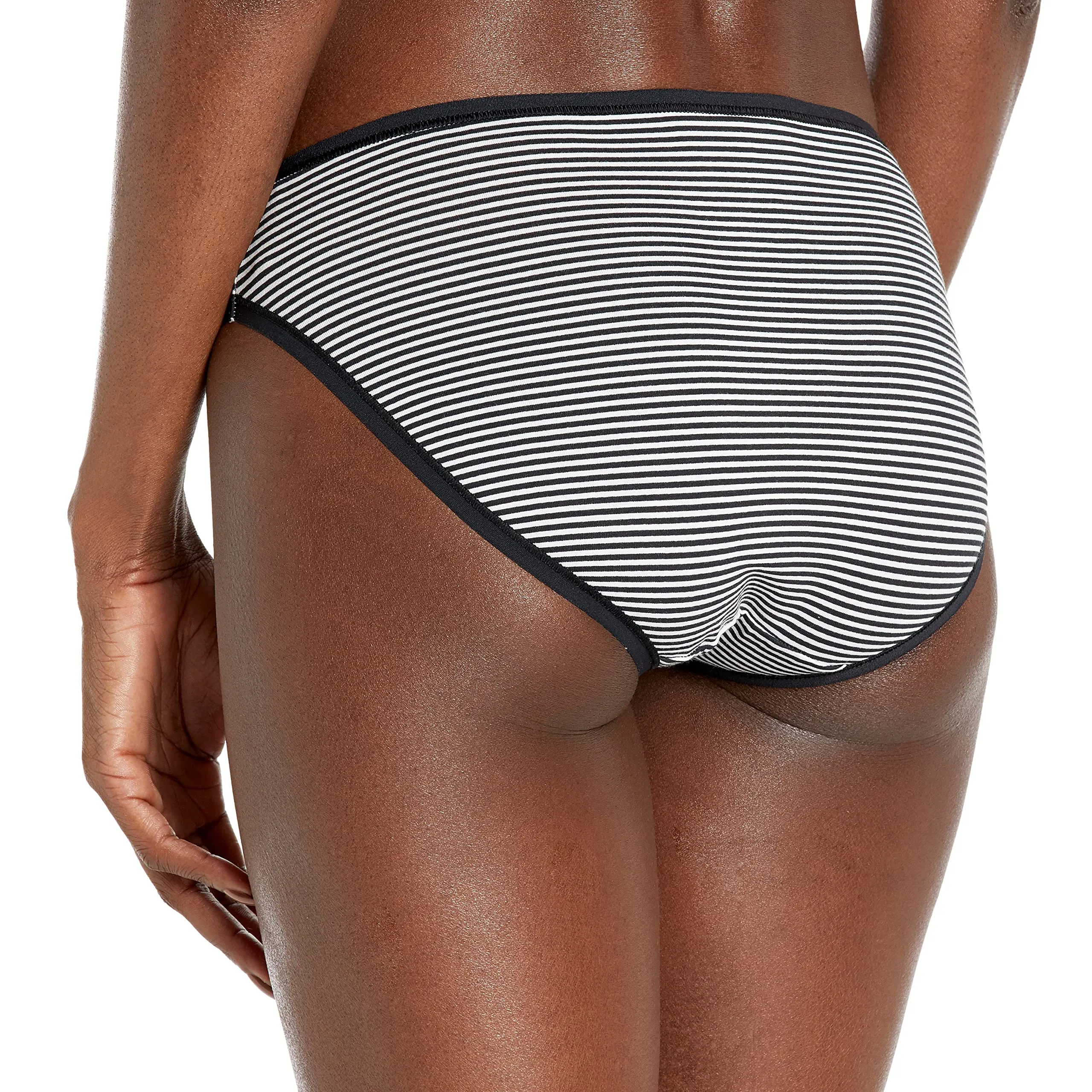 Amazon Essentials Slip Bikini a Taglio Alto in Cotone Elasticizzato Donna, Confezione da 10, Neutra, 42 - immagine 3